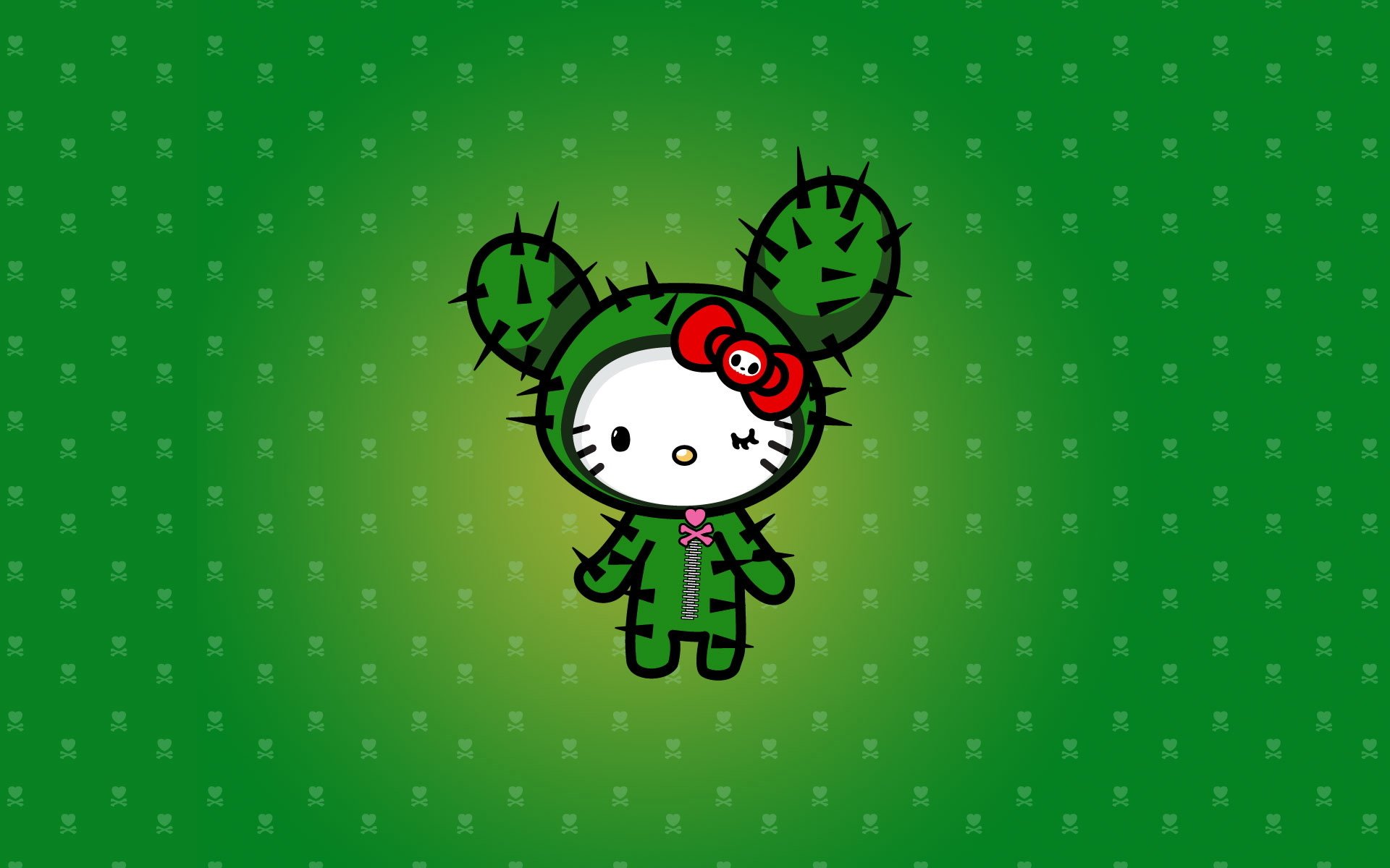 ciao kitty cactus spine cuore