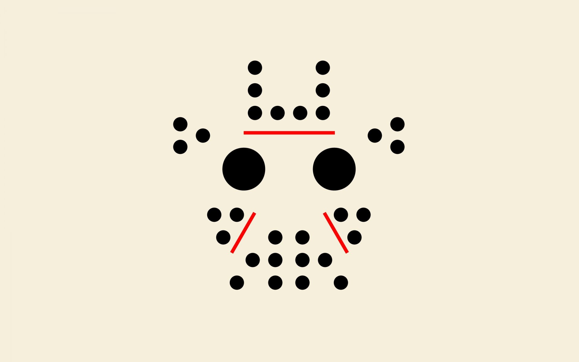 jason minimalism style mask pattern circles dots lines model dots lines 1000000