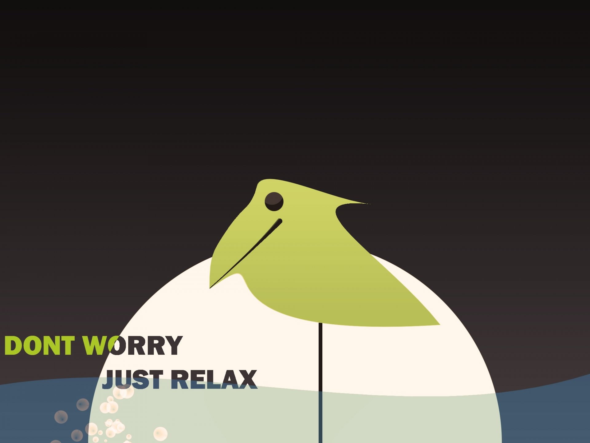 poultry bird water brown dont worry just relax