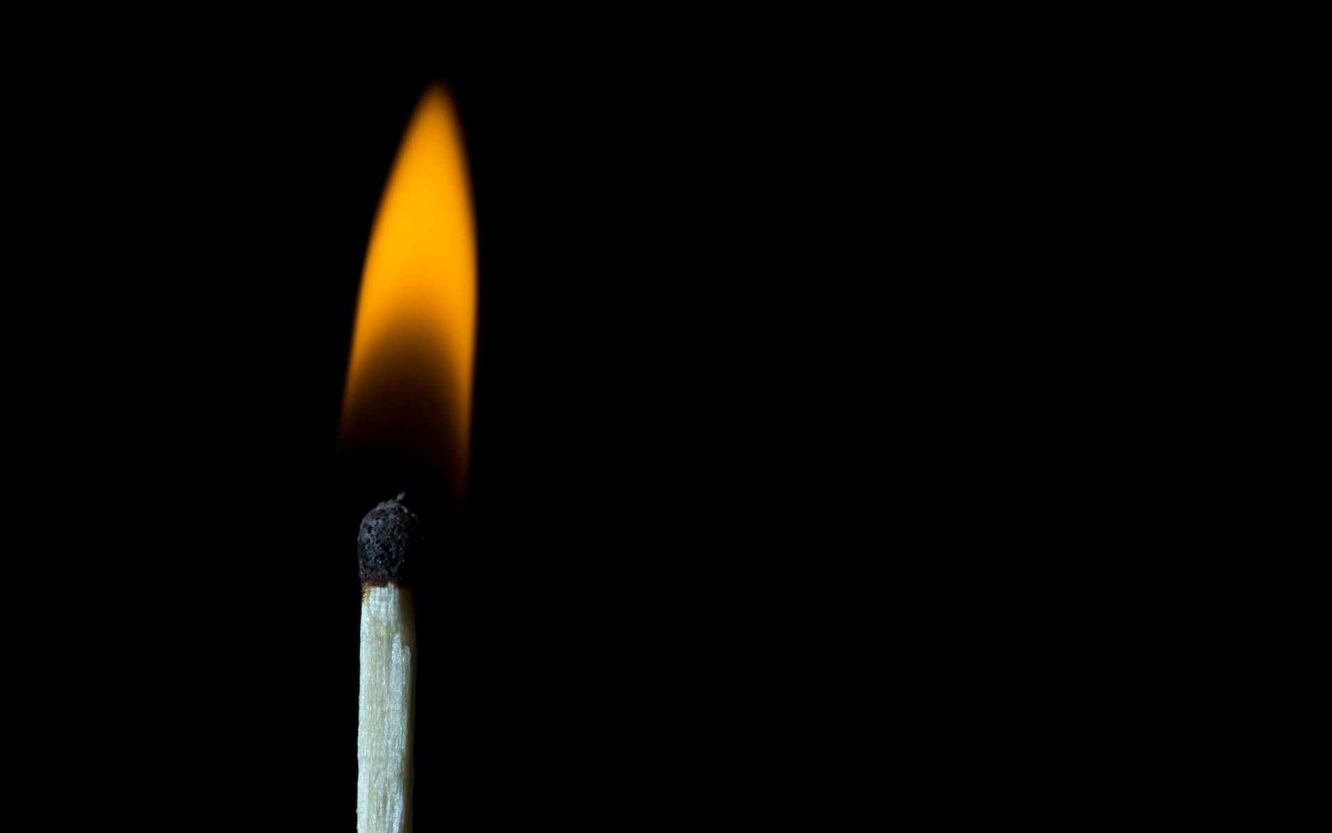 black background match sulfur fire wood