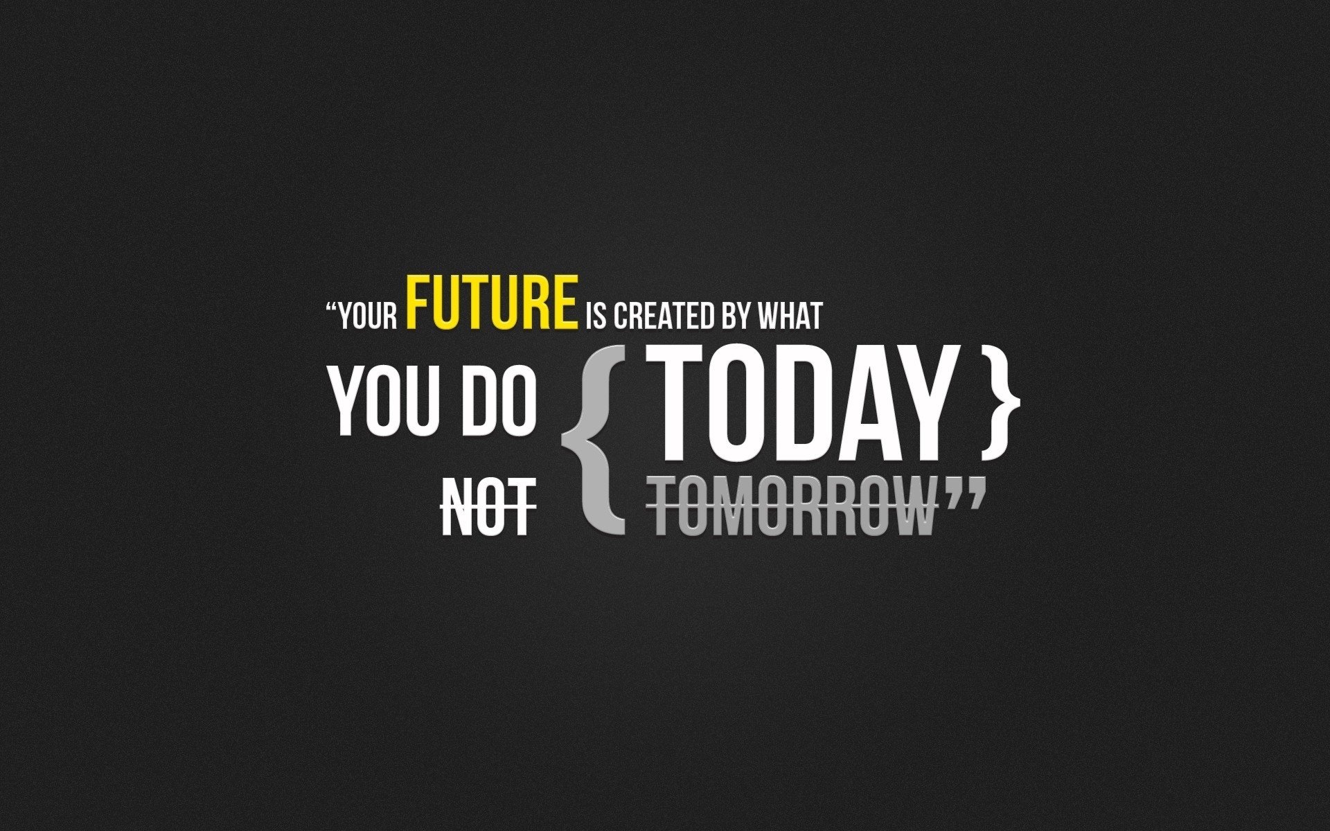 your future is created by what you do today your future is created by what you do today do it now