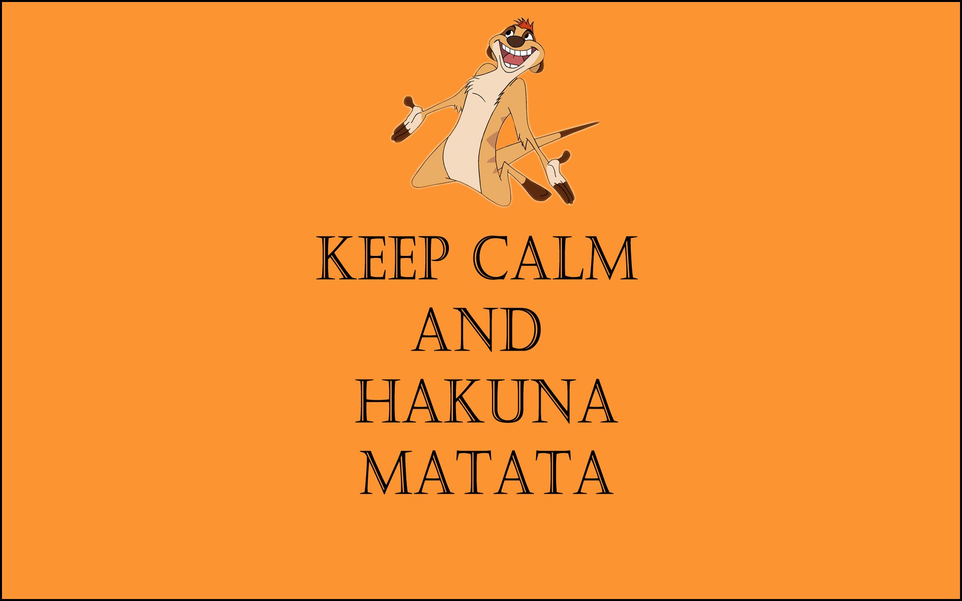 mantener la calma y hakuna matata una vida sin preocupaciones timon