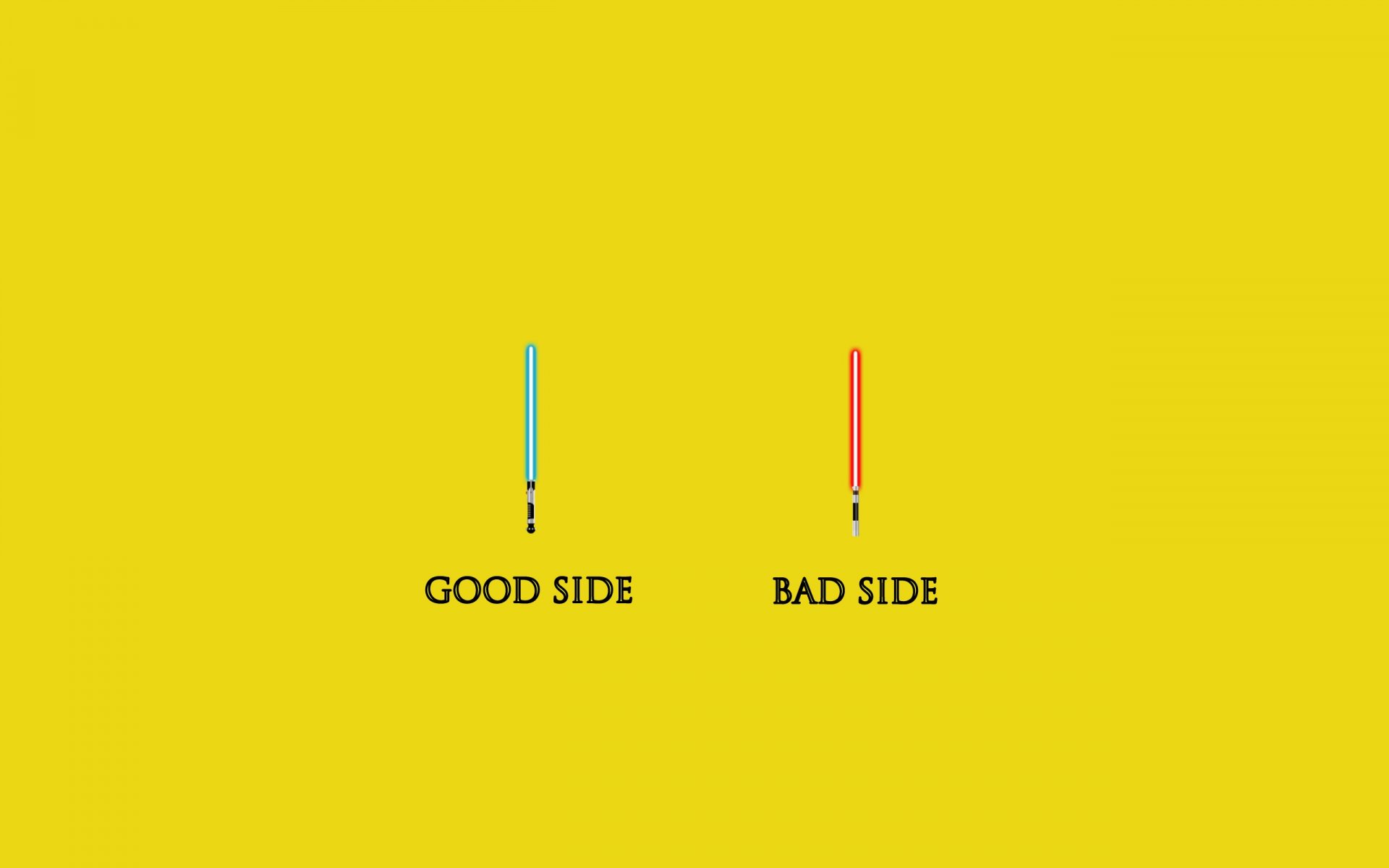 star wars minimalismo stile armi spade laser cattivo buono jedi luce cattivo buono 2560x1600