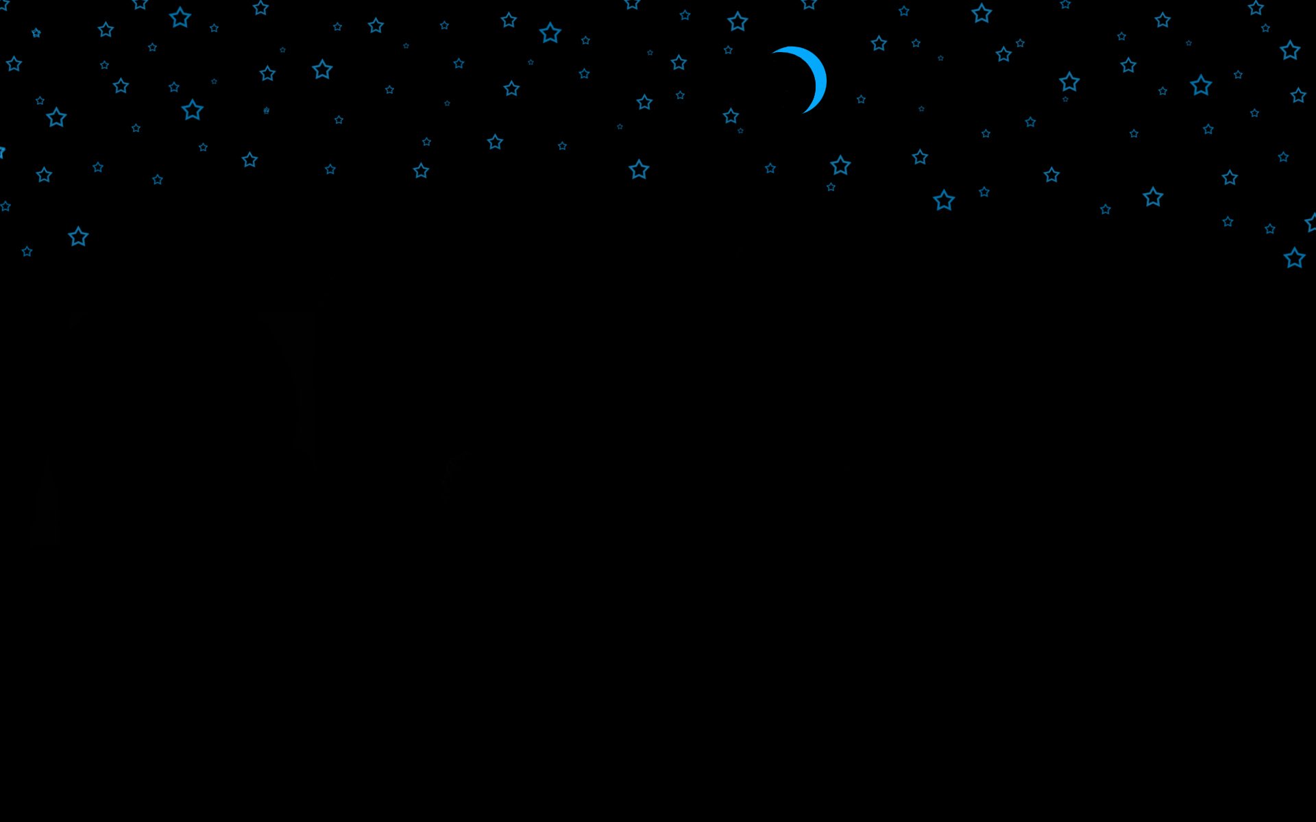 tar night moon blue black