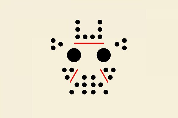 Jason s mask of dots and lines