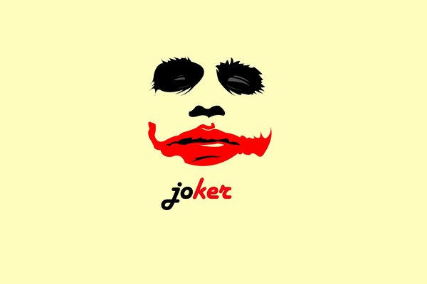 Joker s mouth, nose and eyes