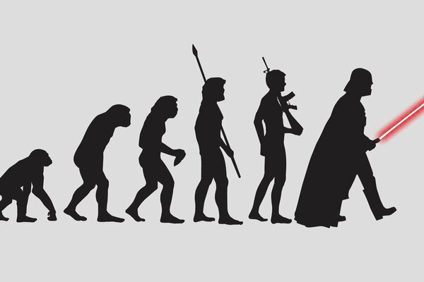 Ewolucja człowieka od małpy do robota