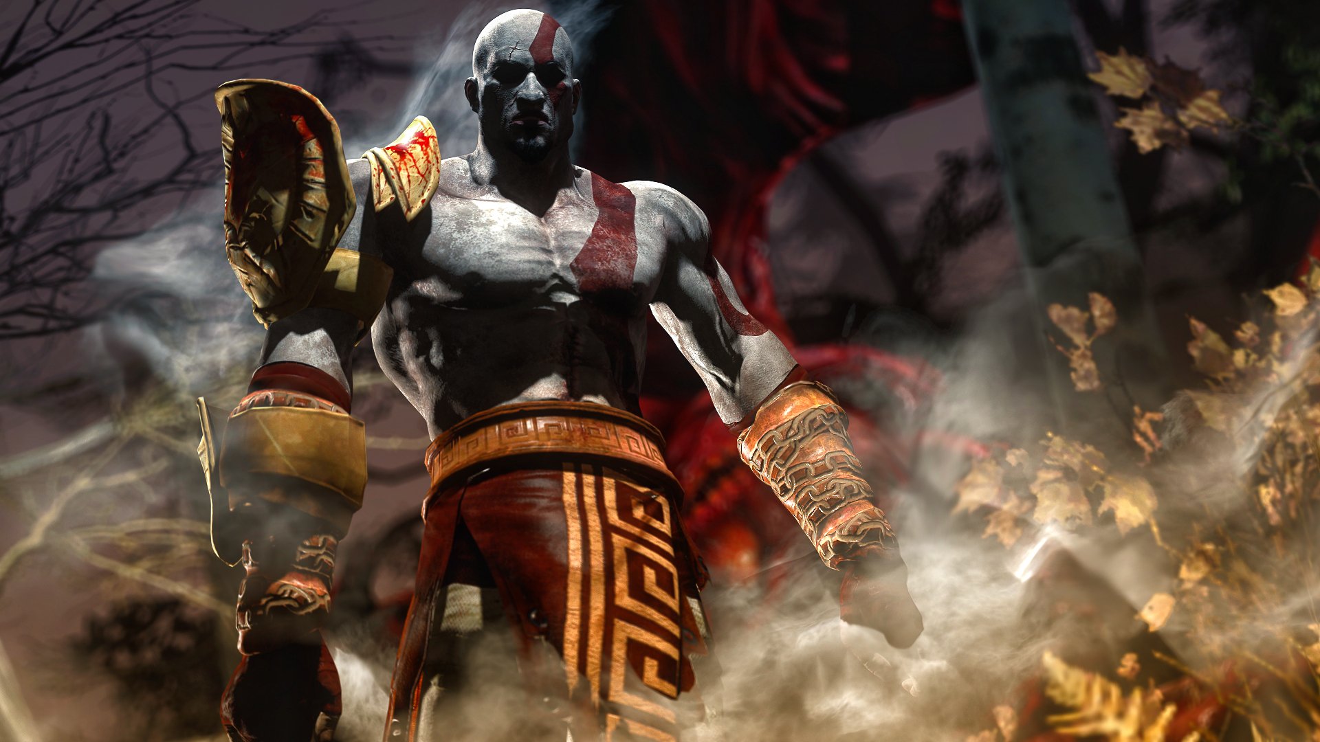 kratos god of war sony god rendering men