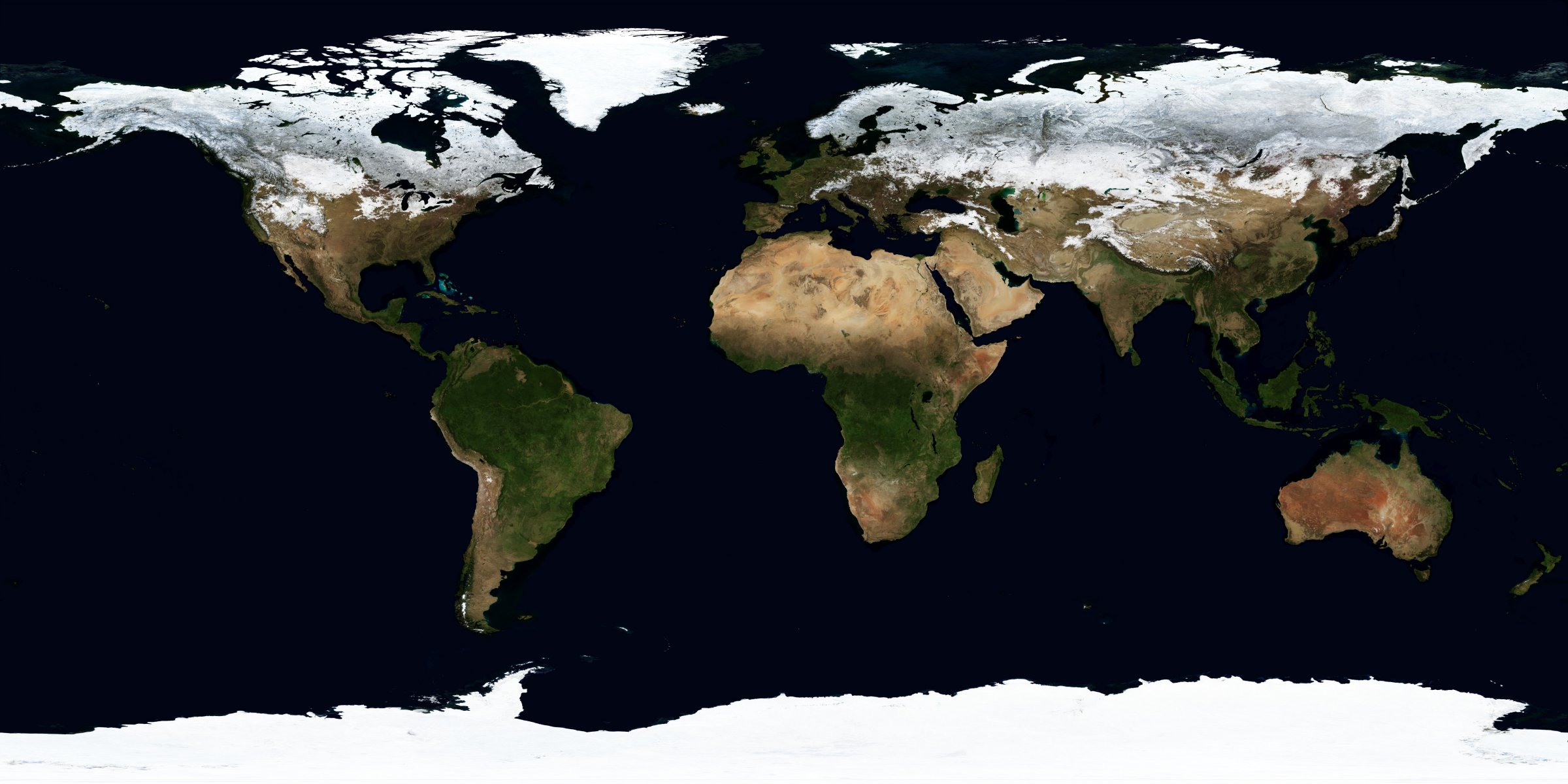 mundo nasa tierra vista desde el espacio