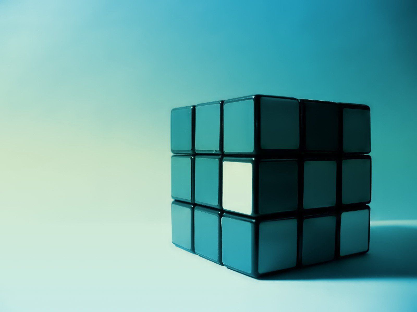 cubo di rubik facce blu