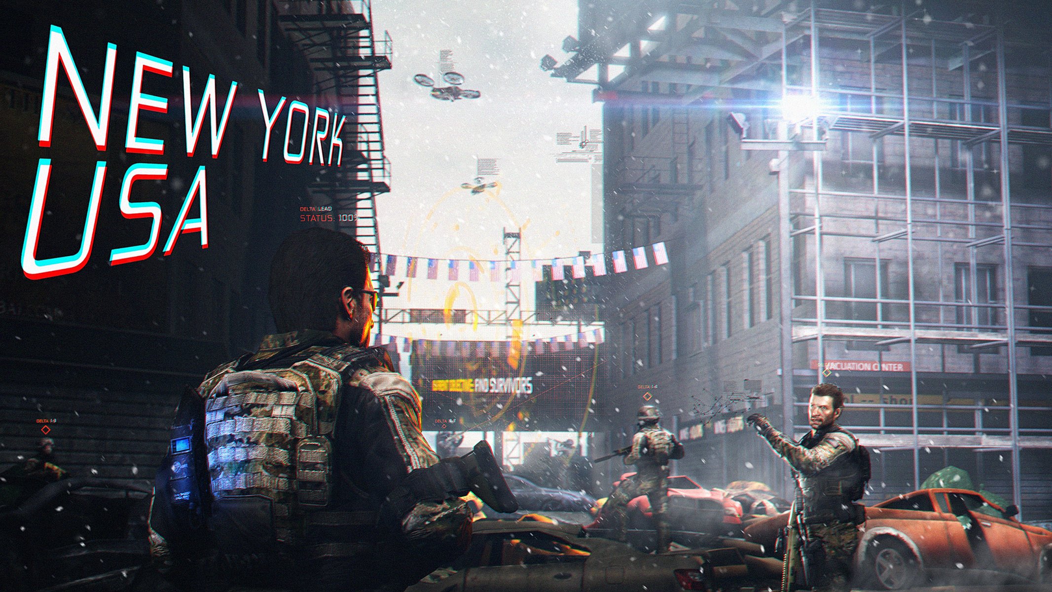 la rue la ville le département la ville de new york la division de tom clancy tom clancy crossover mike harper l appel duty: black ops ii les soldats