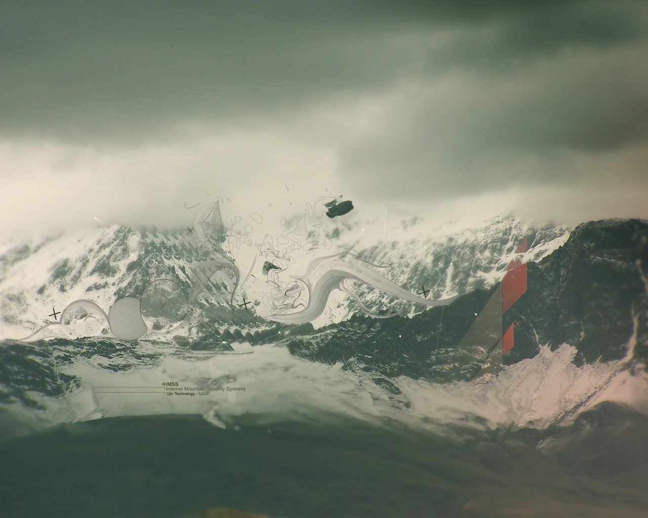 le traitement la montagne la neige