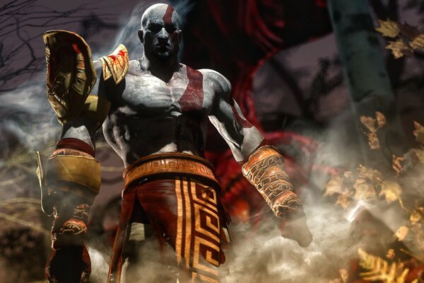 Kratos ist der Gott des Krieges, ein starker Mann
