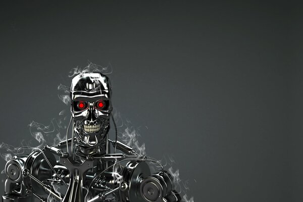 Gli occhi rossi del robot Terminator