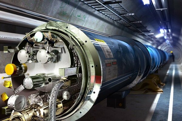 Image of the Hadron collider tube