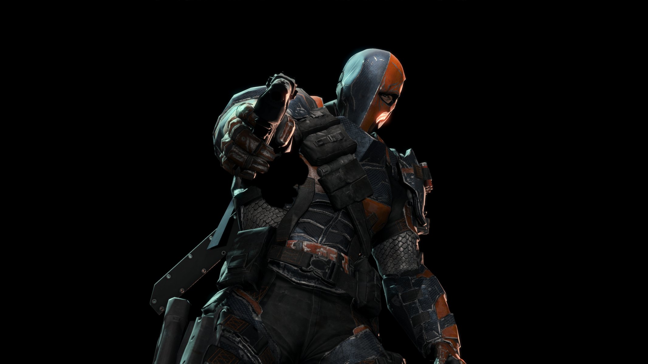 batman: arkham origins batman: летопись аркхема deathstroke дезстроук слэйд уилсон слейд уилсон маска оружие