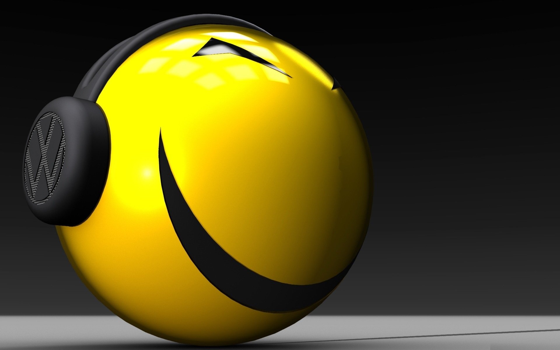 3d smiley kopfhörer lebkuchenmann