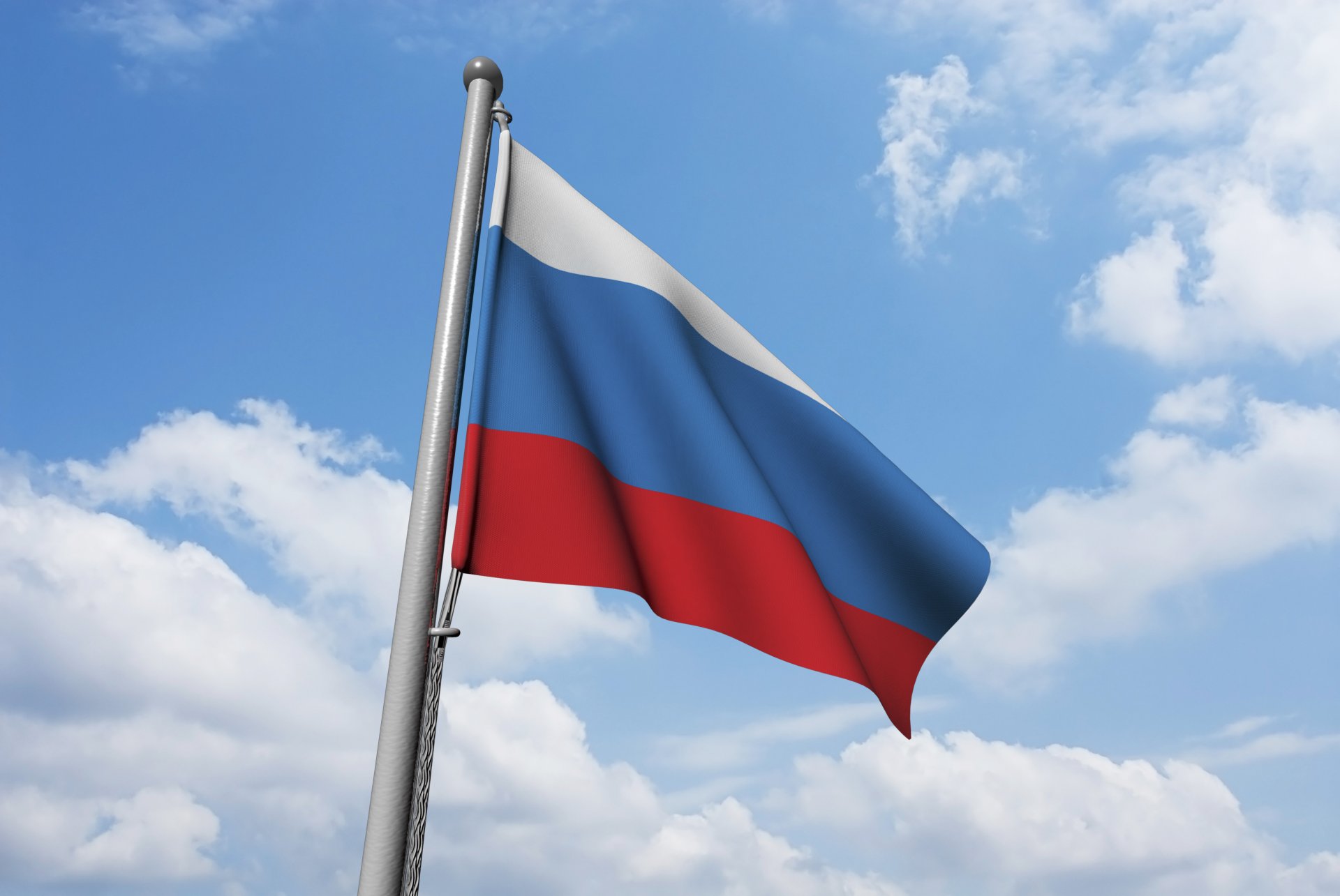 rusia bandera viento cielo bandera de rusia fondo bandera rusa