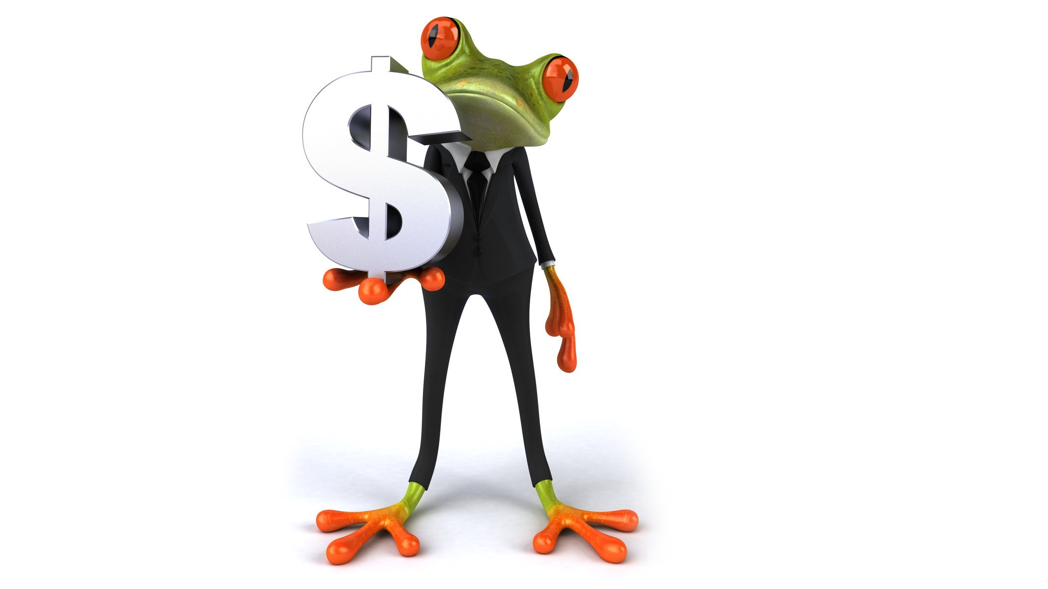 gratuit la grenouille la grenouille graphique affaires costume le dollar