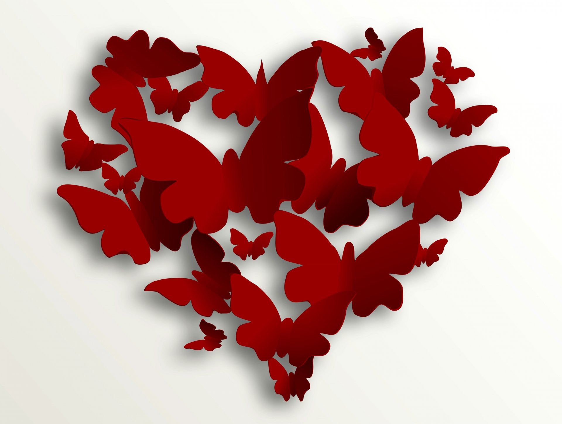 l amour romantique coeur papillon