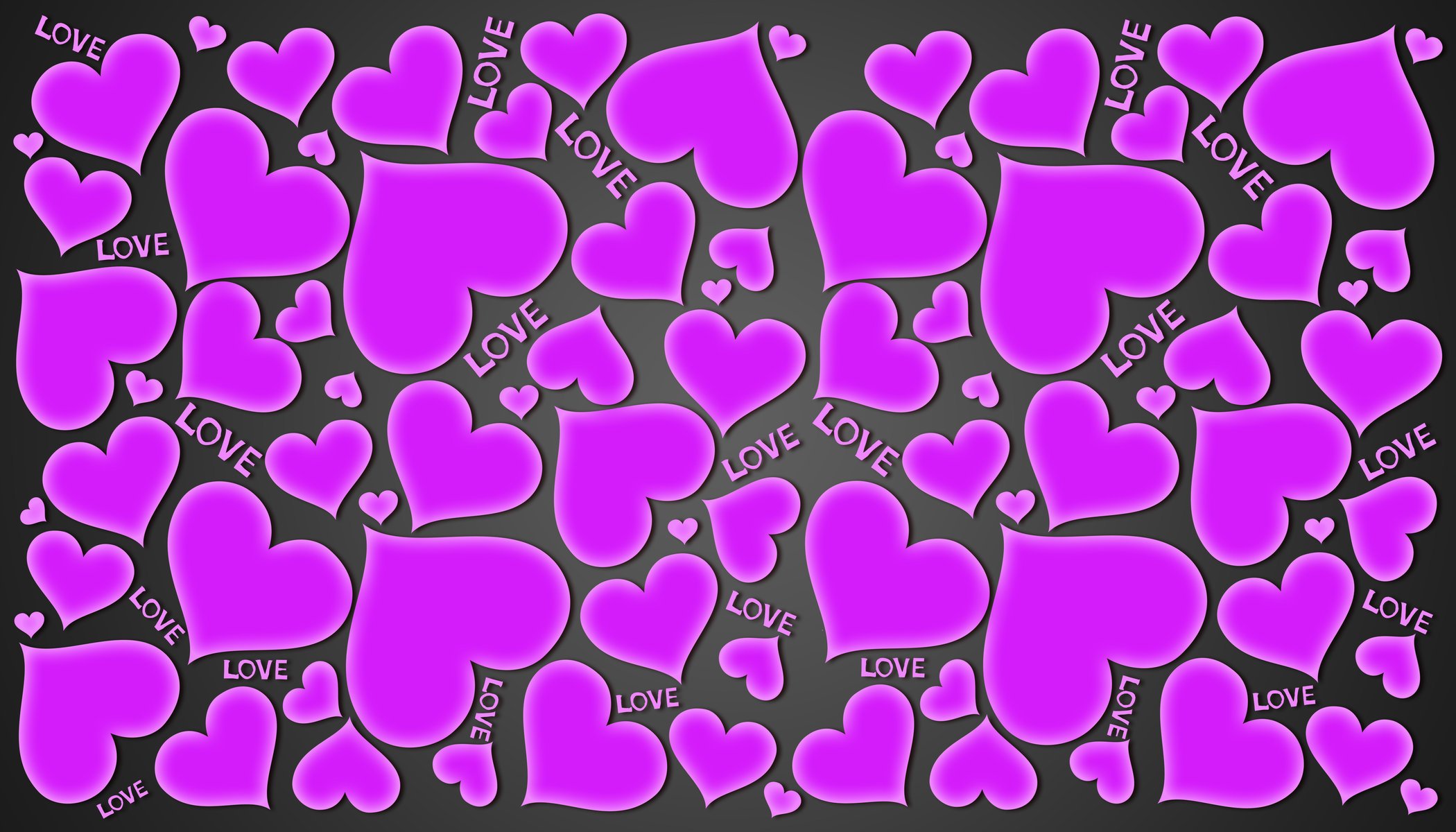 purple hearts love gradient background heart