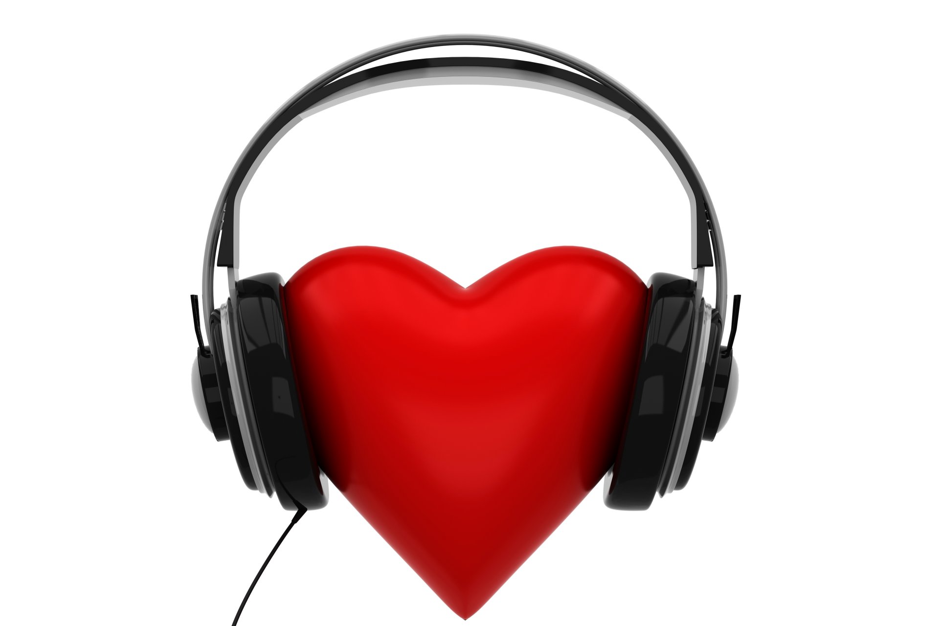 heart headphones 3d