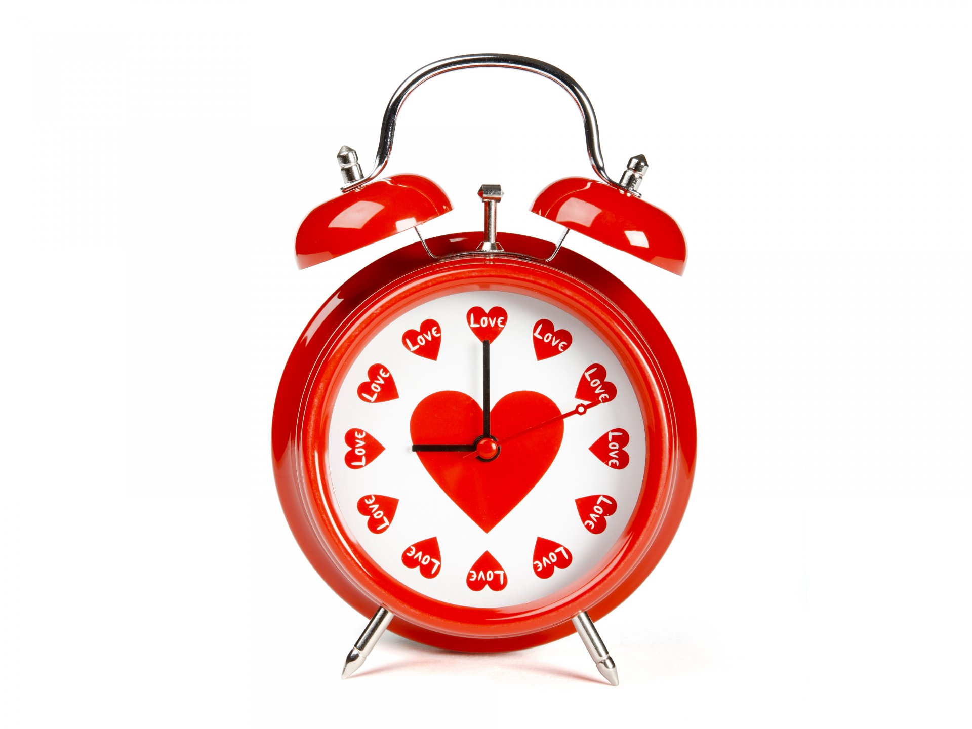 fête jour de la saint-valentin l horloge le réveil le coeur photo