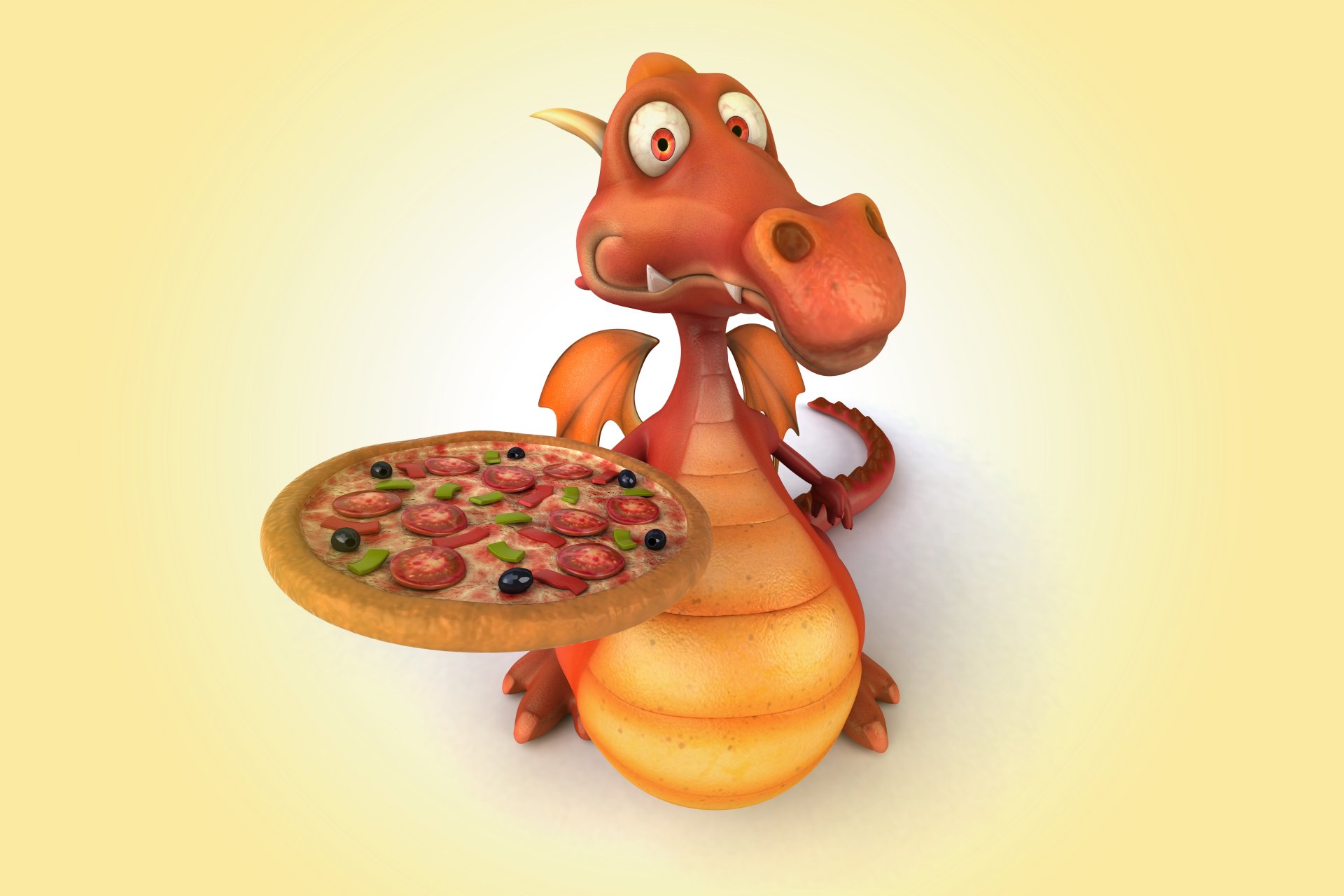 3d dragon pizza