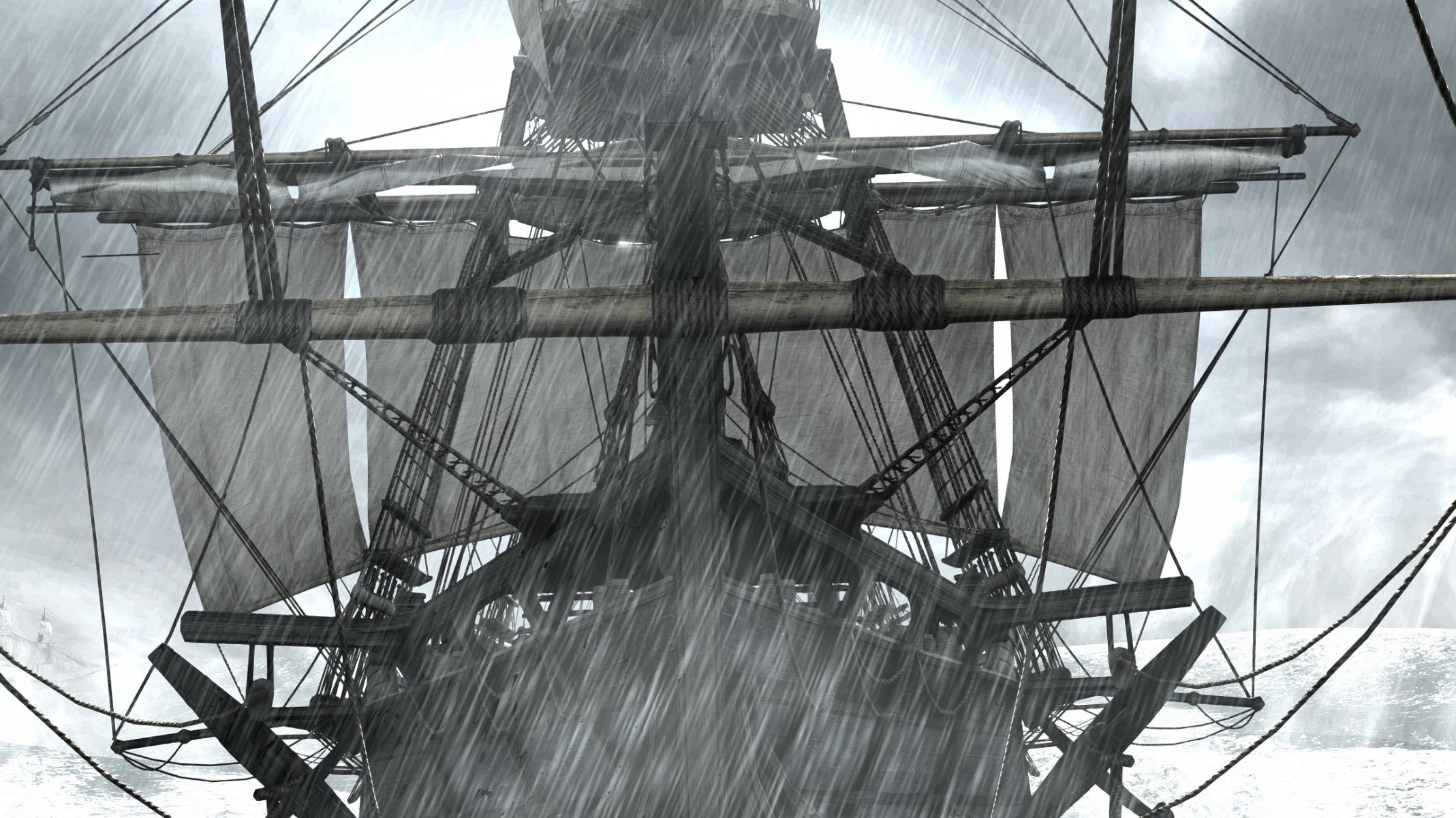 assassins creed iv: black flag ubisoft schiff sturm regen