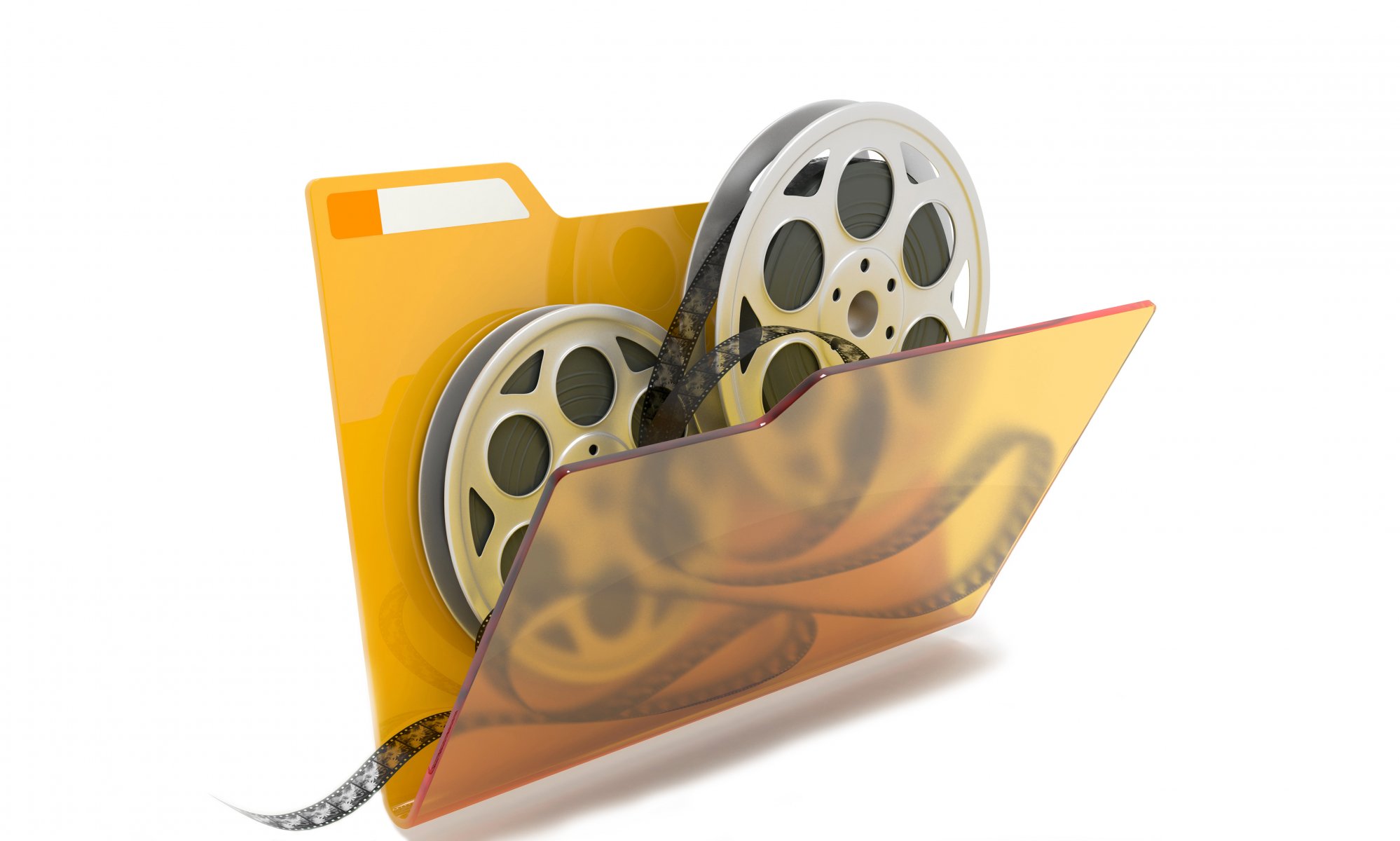 art cinema folder two reels film video editing abstraction 3d wallpaper