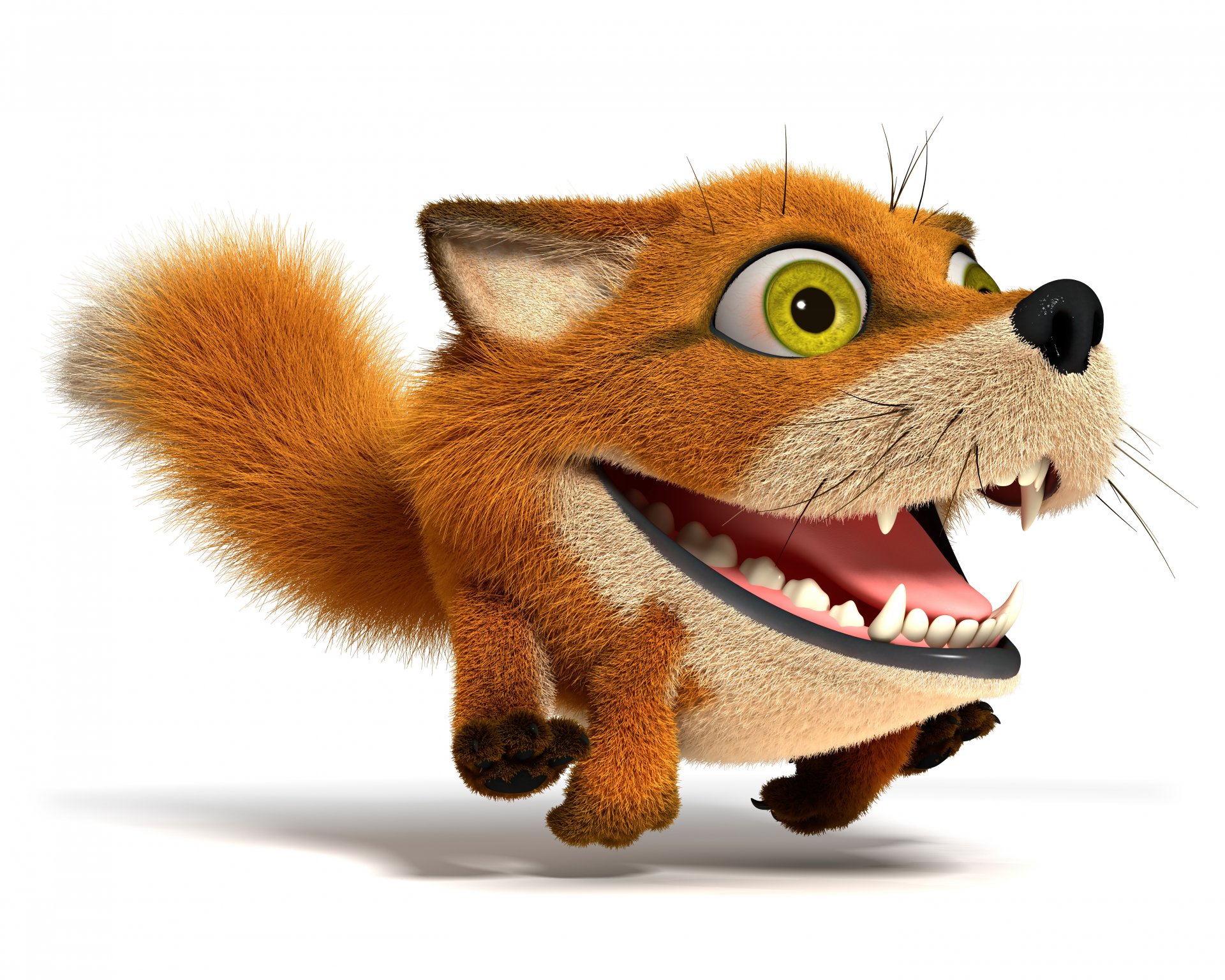 fox 3d funny running fox running background wallpaper widescreen fullscreen widescreen widescreen