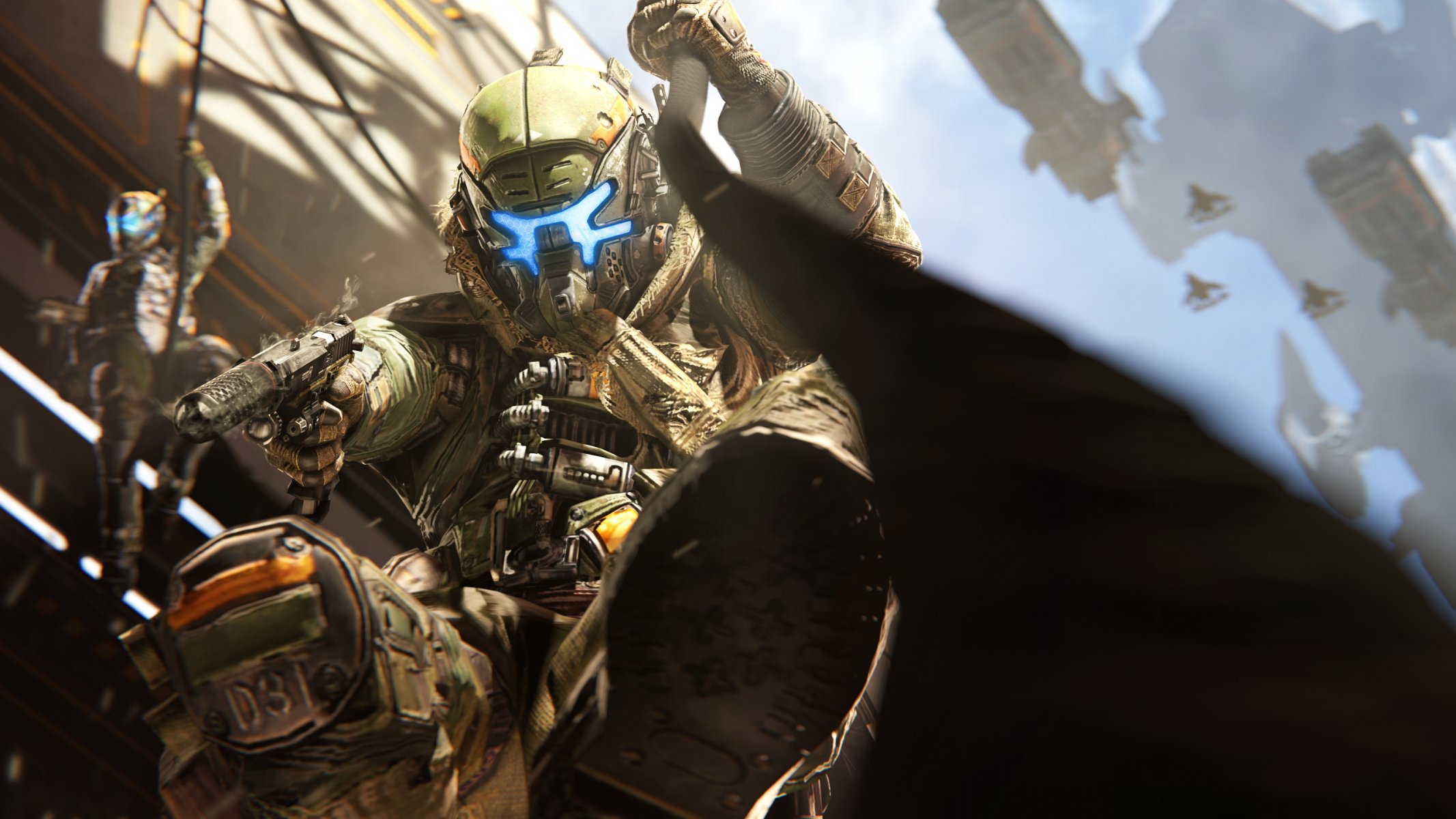 titanfall pilota pistola cavo casco attacco