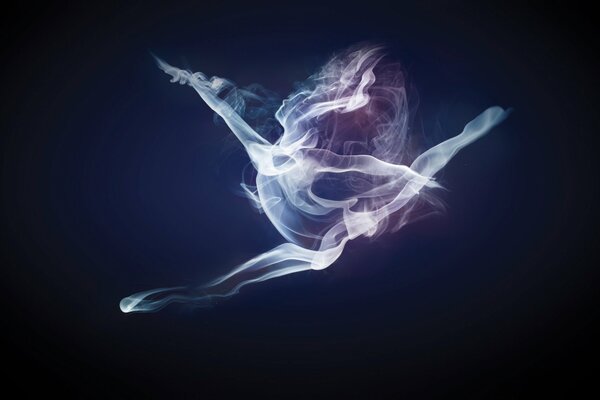 Image of a dancing girl in a haze