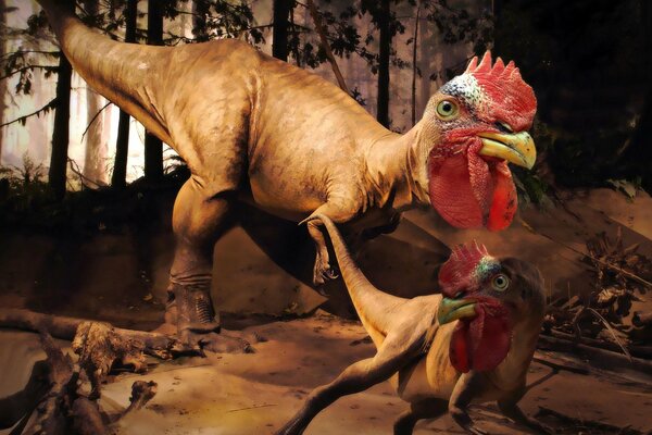 Kurosaurios: dinosaurios con cabezas de pollo