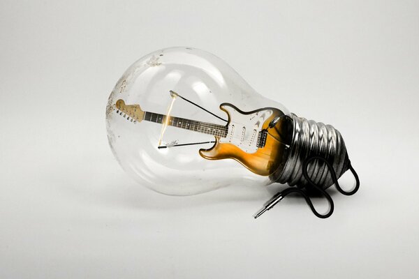 A vnuktia guitar lamp for a souvenir gift goes well