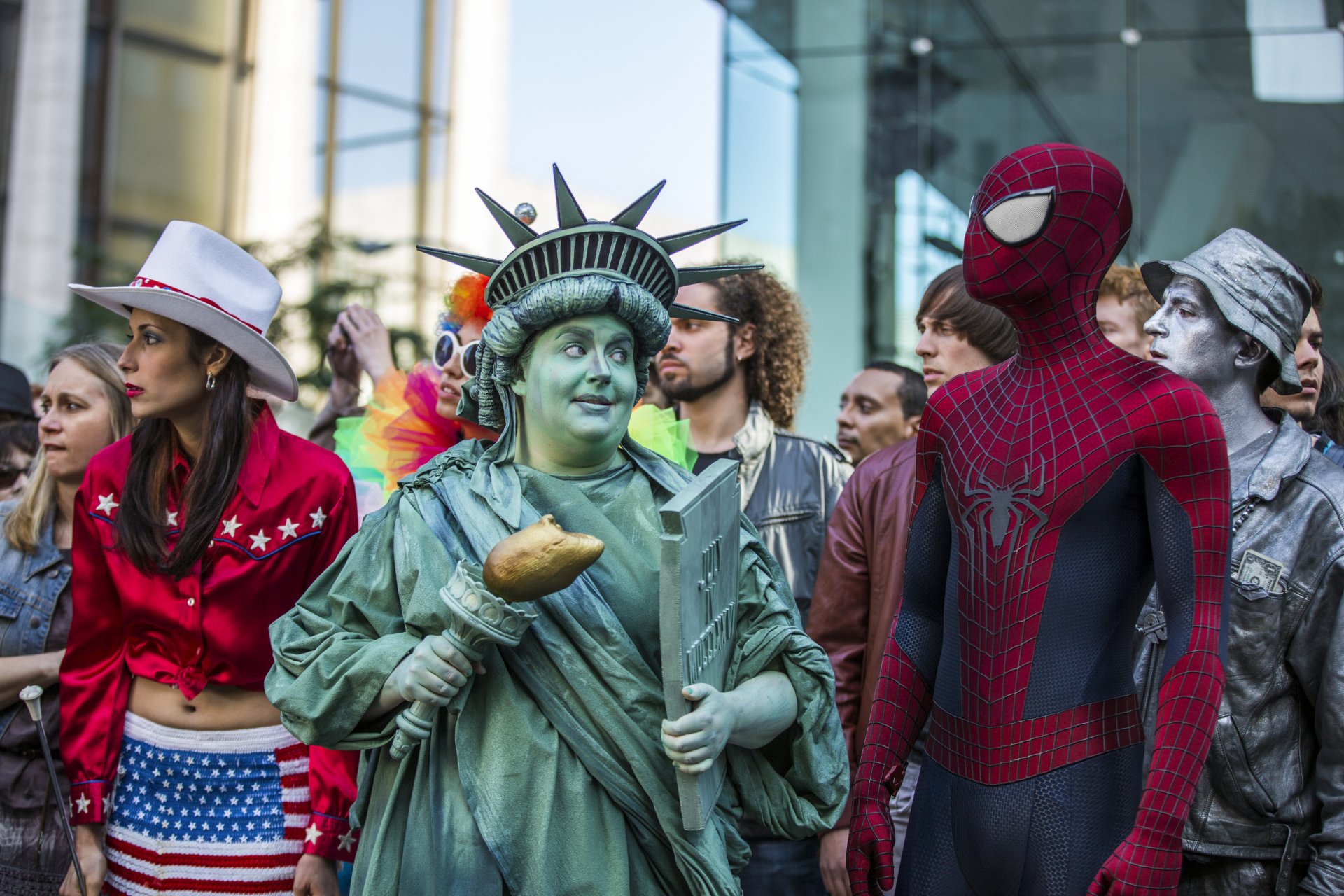 estatua de la libertad spider-man andrew garfield the amazing spider-man 2