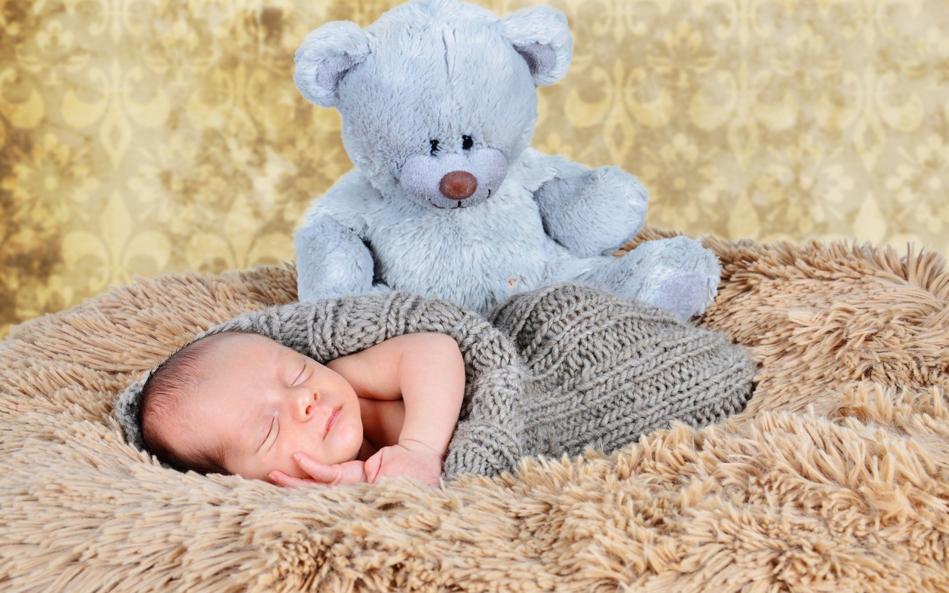 bambino sonno giocattolo orsacchiotto pelliccia