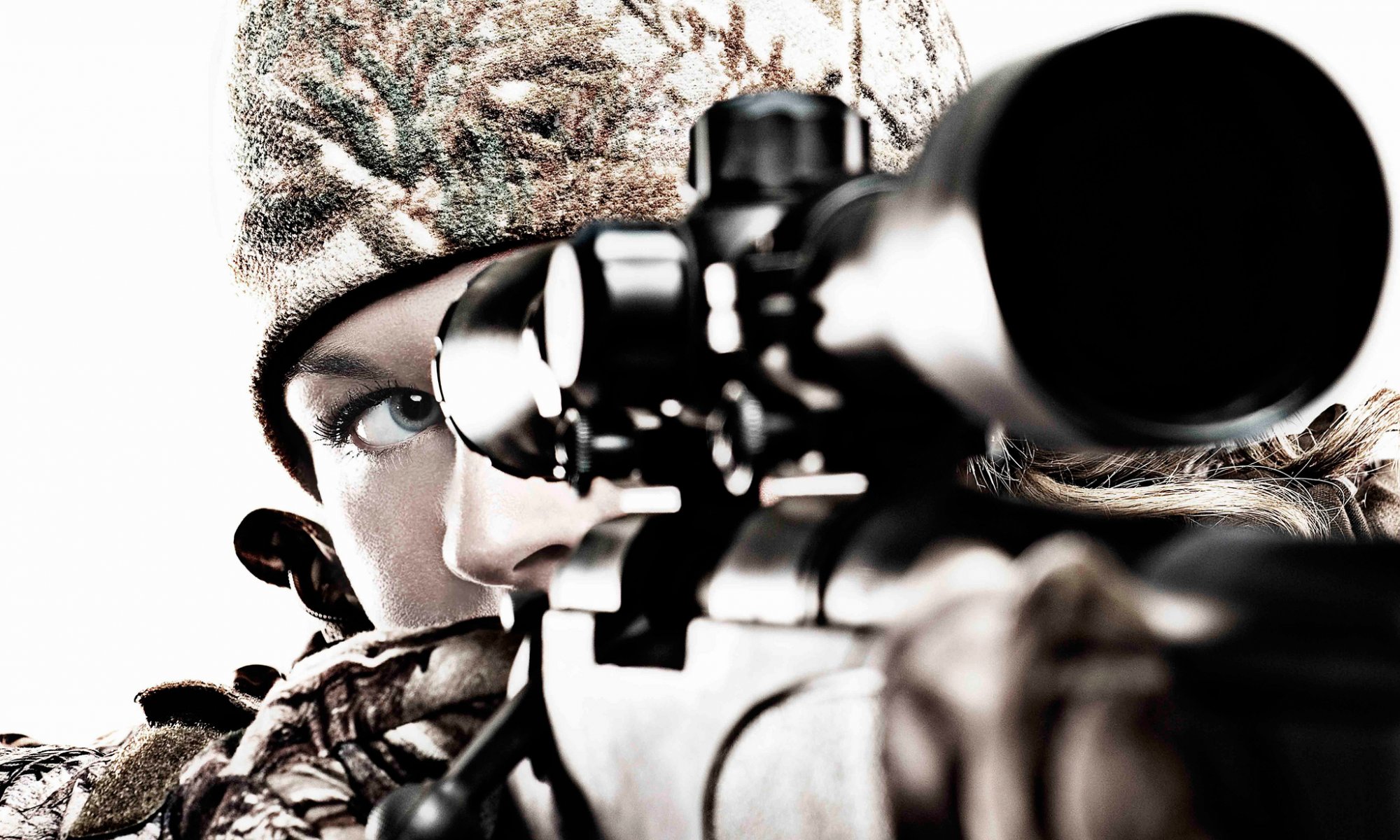 girl sniper sight