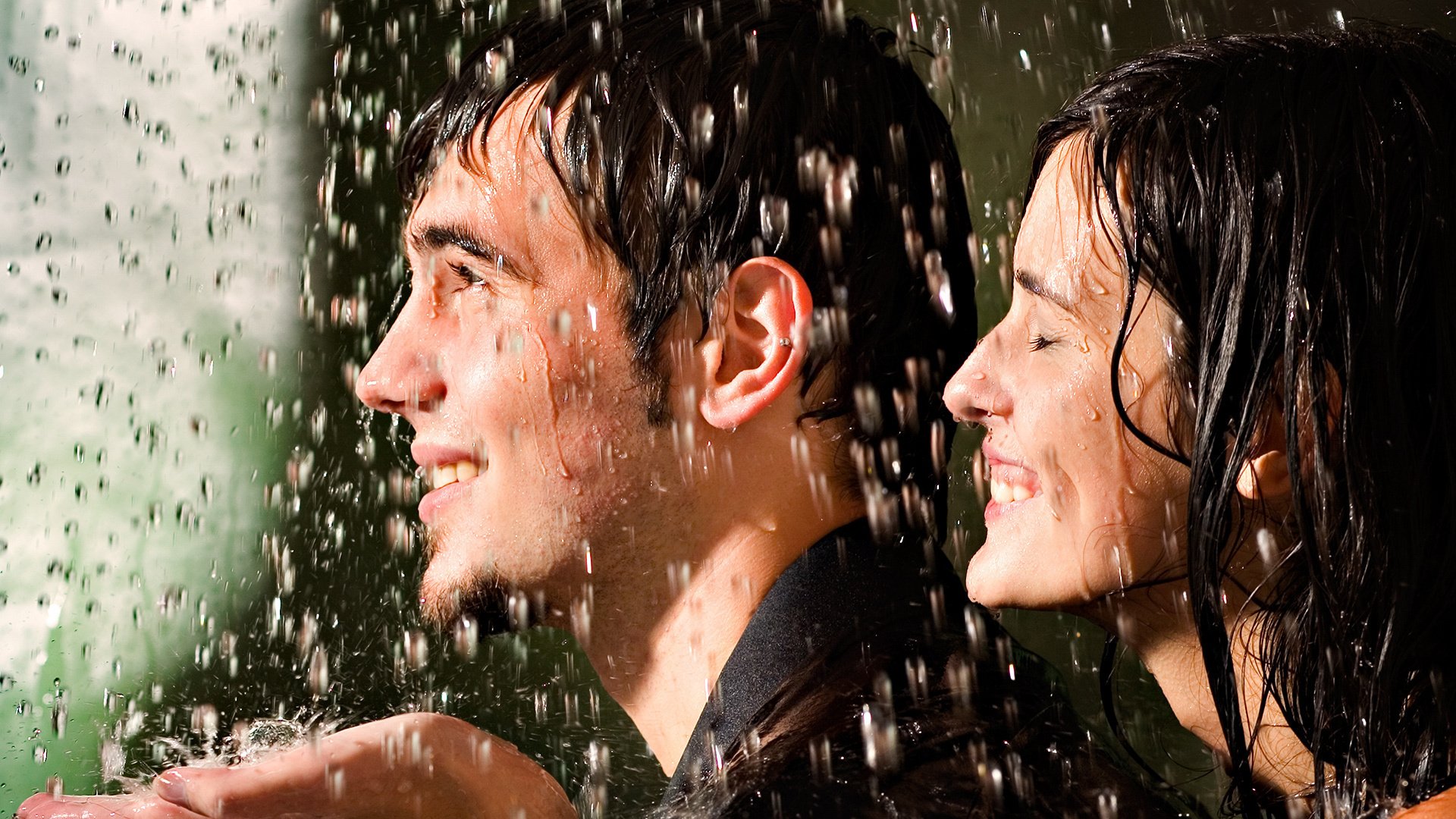 lluvia emociones personas cara