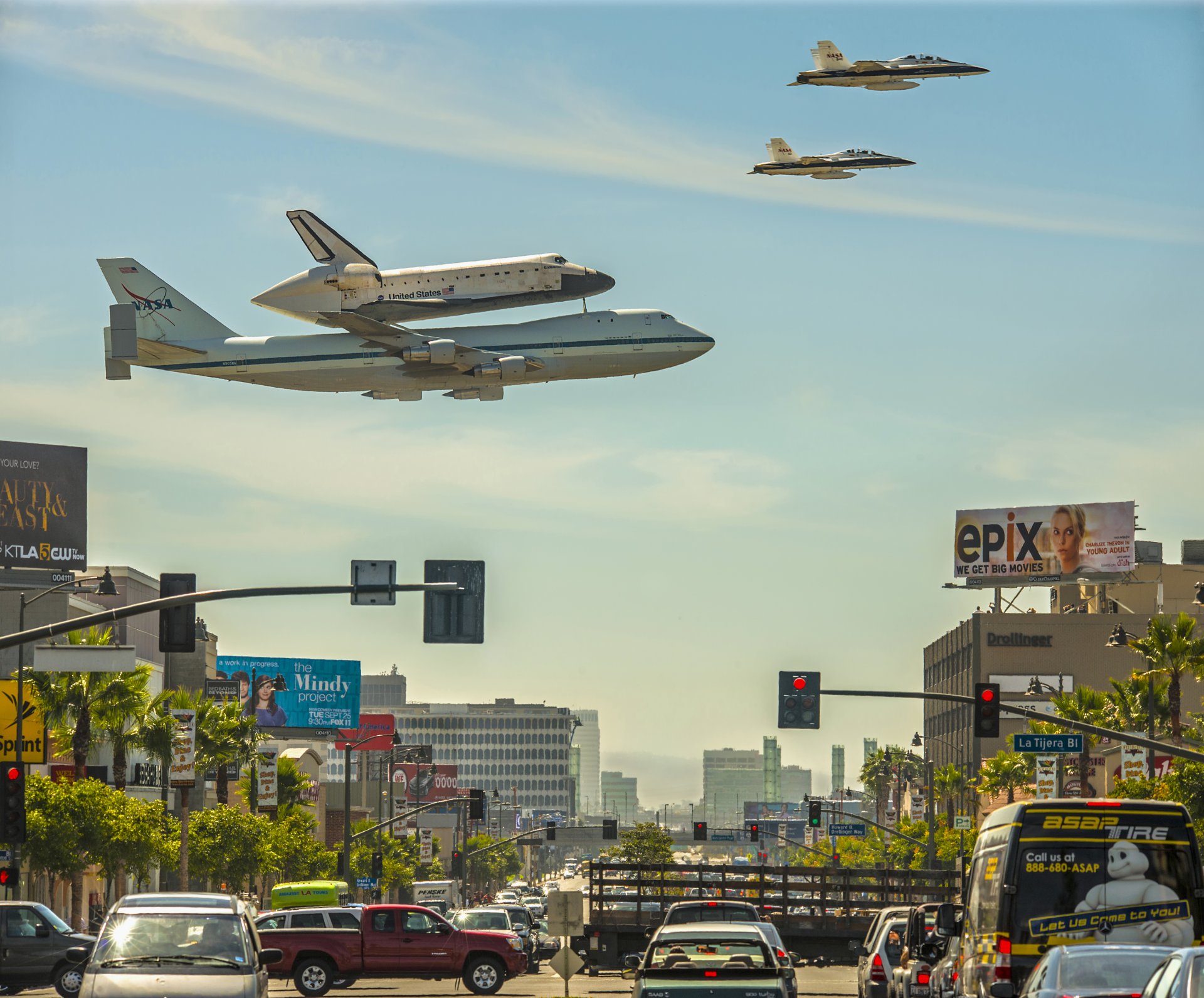 le désir service de navette de los angeles en californie la nasa la navette spatiale