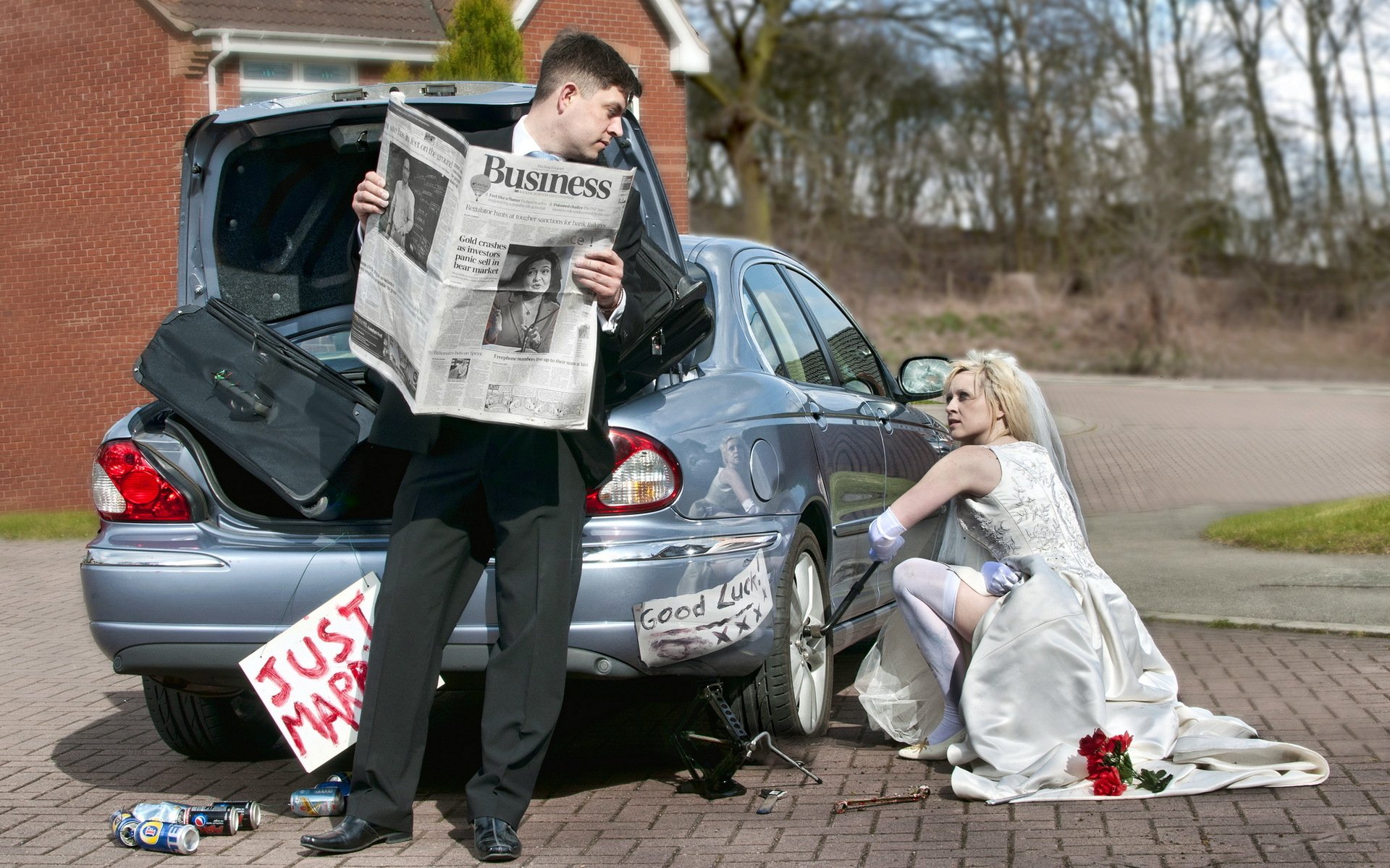 la machine une fille un gars une situation