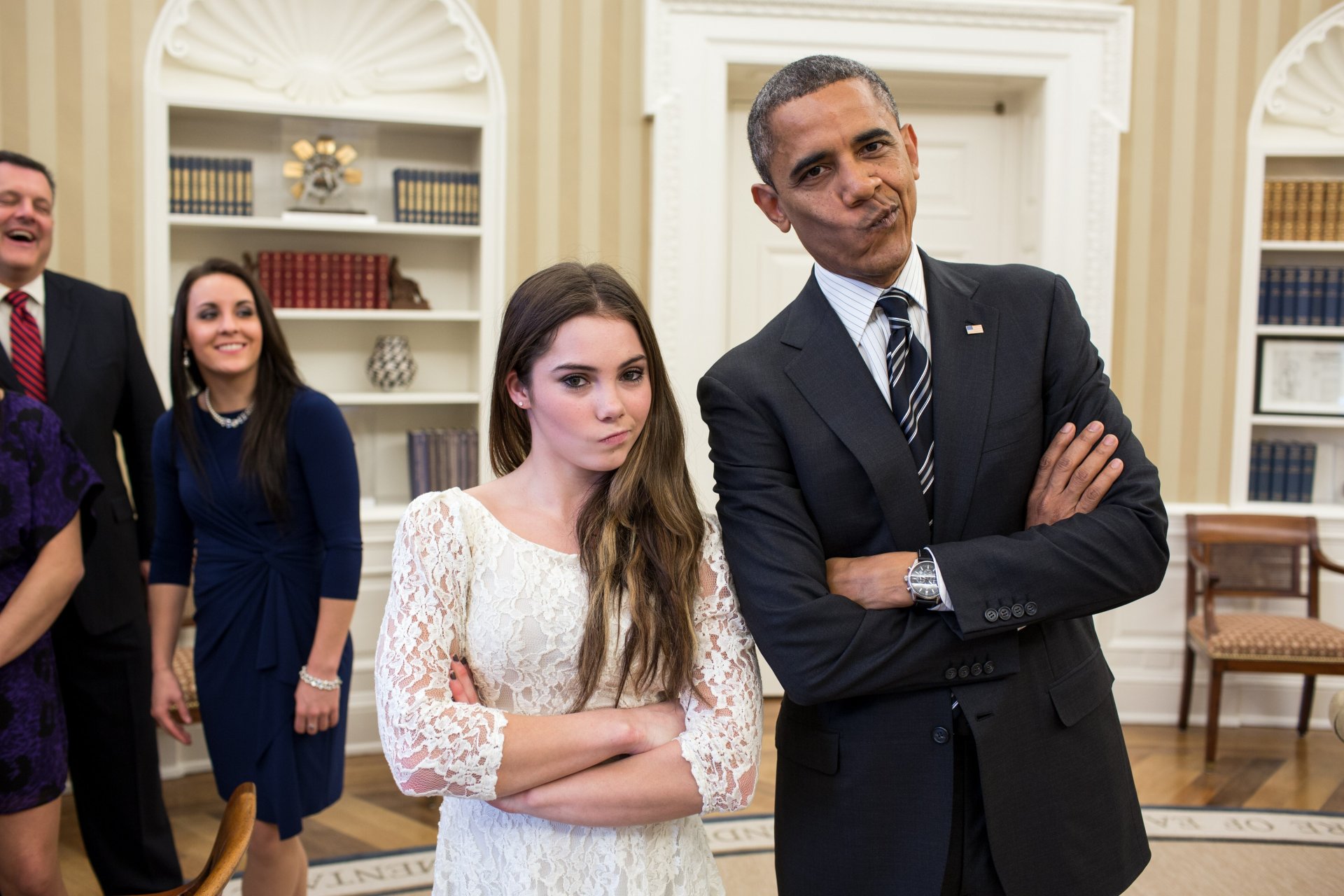 obama la jeune fille est confrontée le président de la