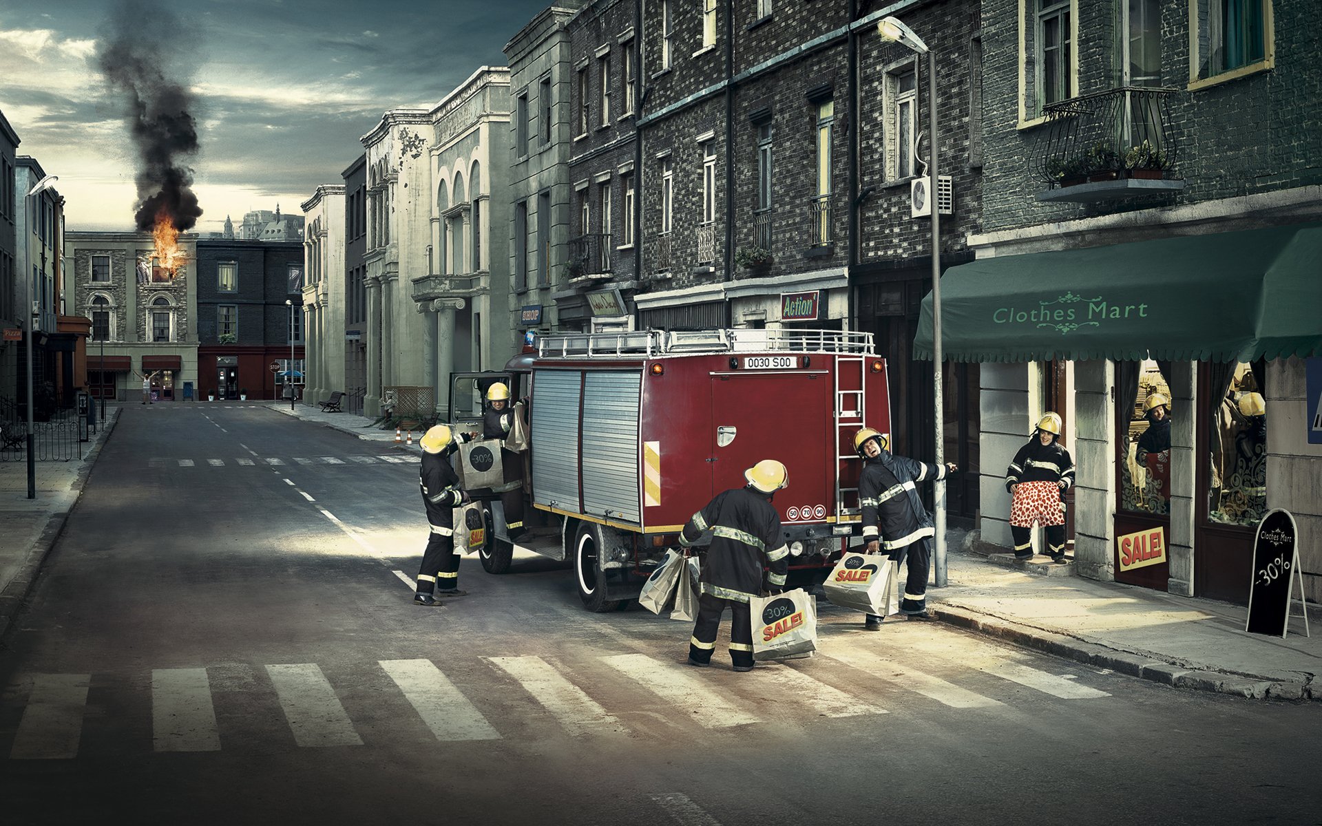 pompiers vente feu camion de pompiers maisons ville