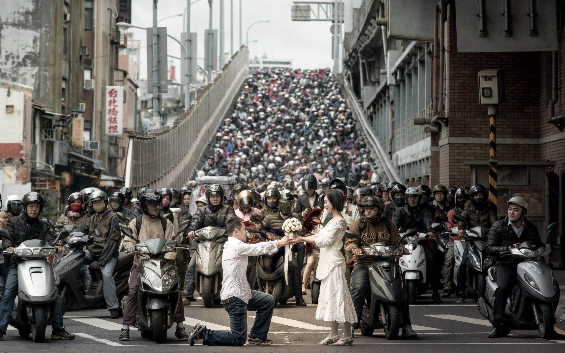 la rue la fille le gars