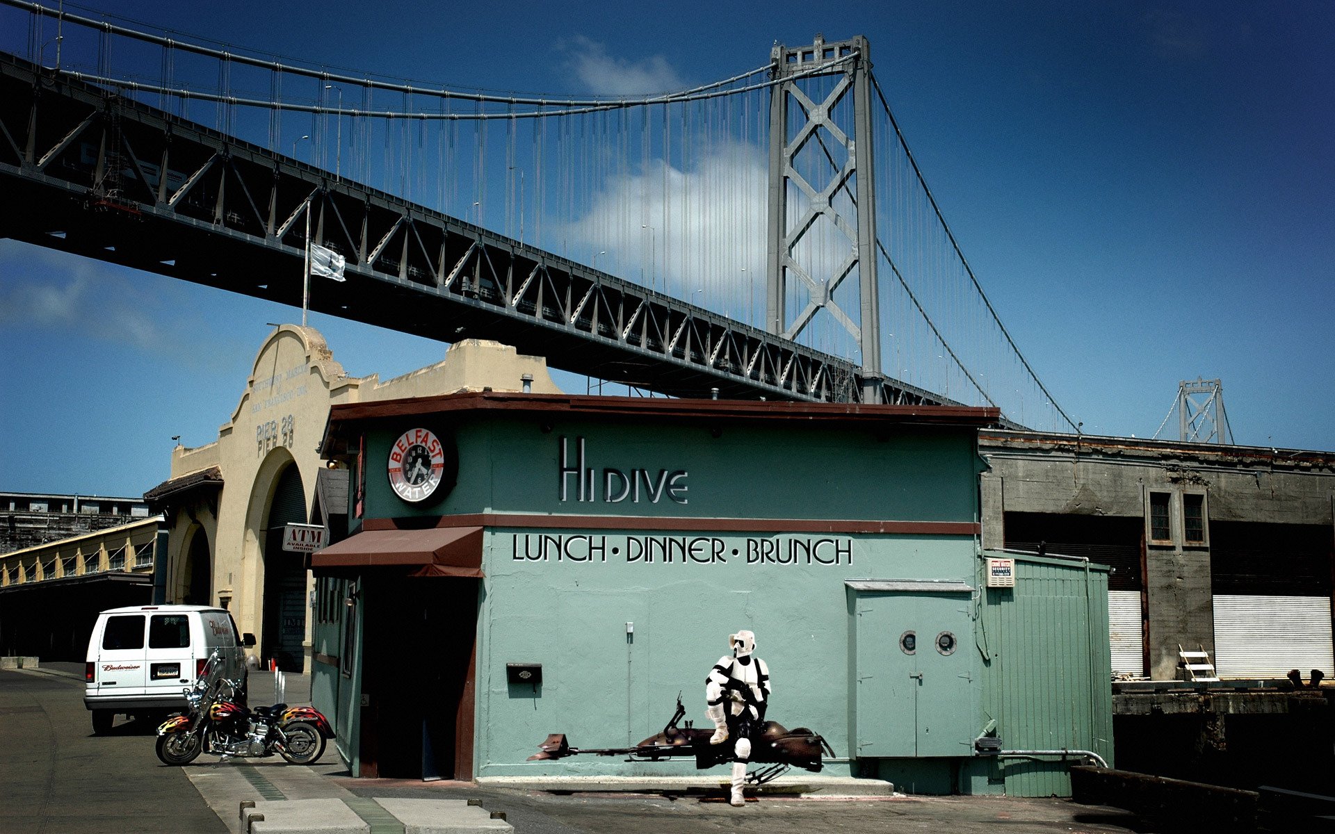 star wars san francisco diner brücke scout