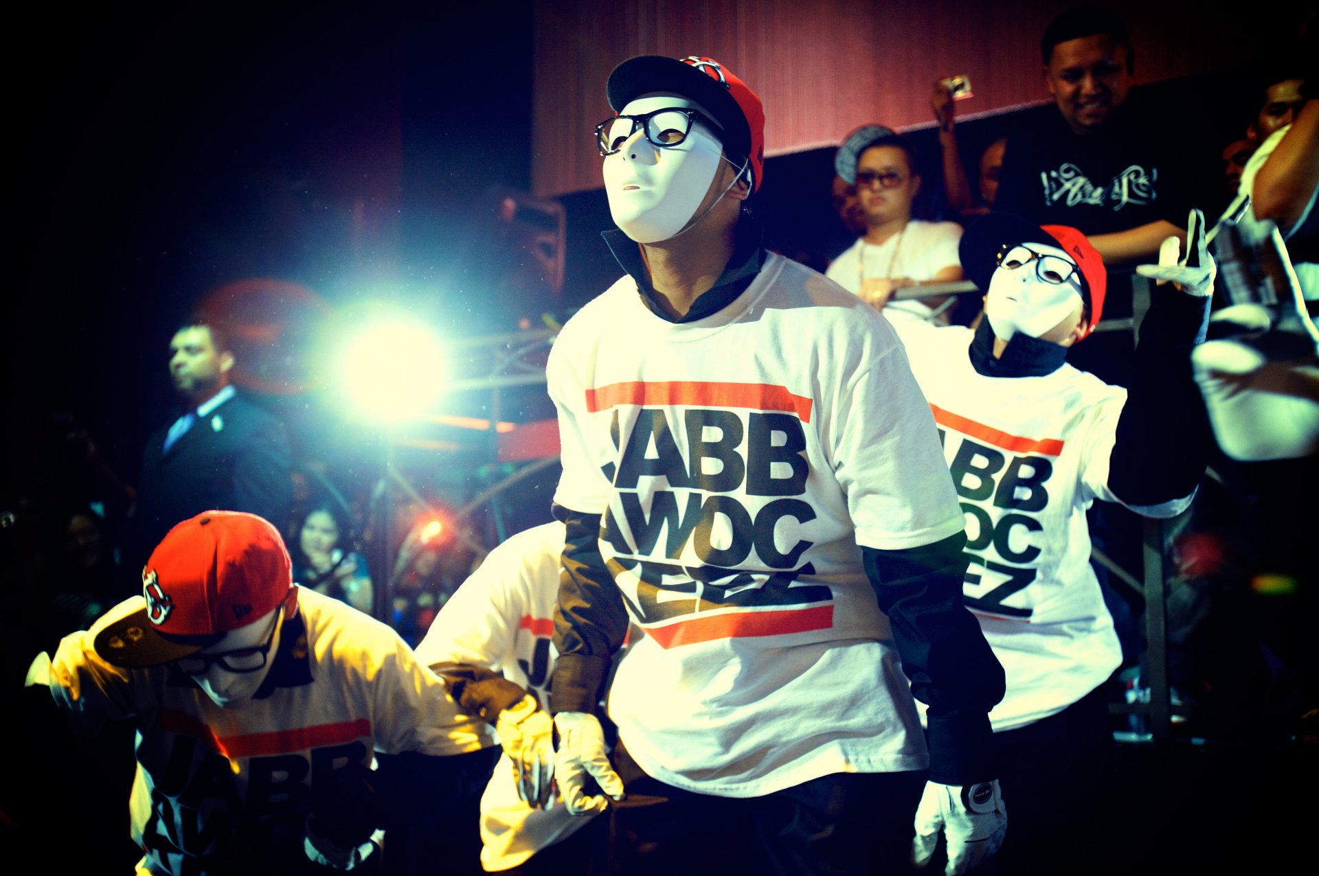 jabbawockeez taniec maska okulary czapki rękawiczki