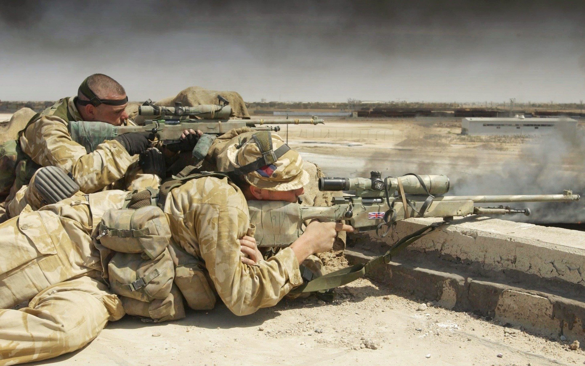 niper men britain at the position rifle