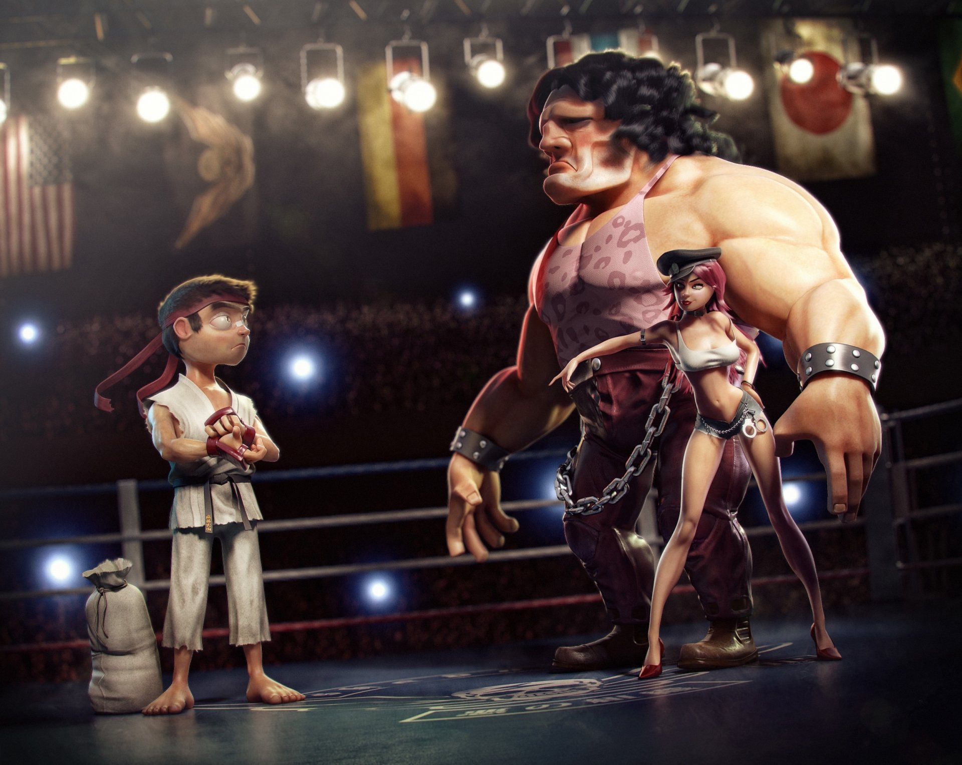 situations ring combattants street fighter