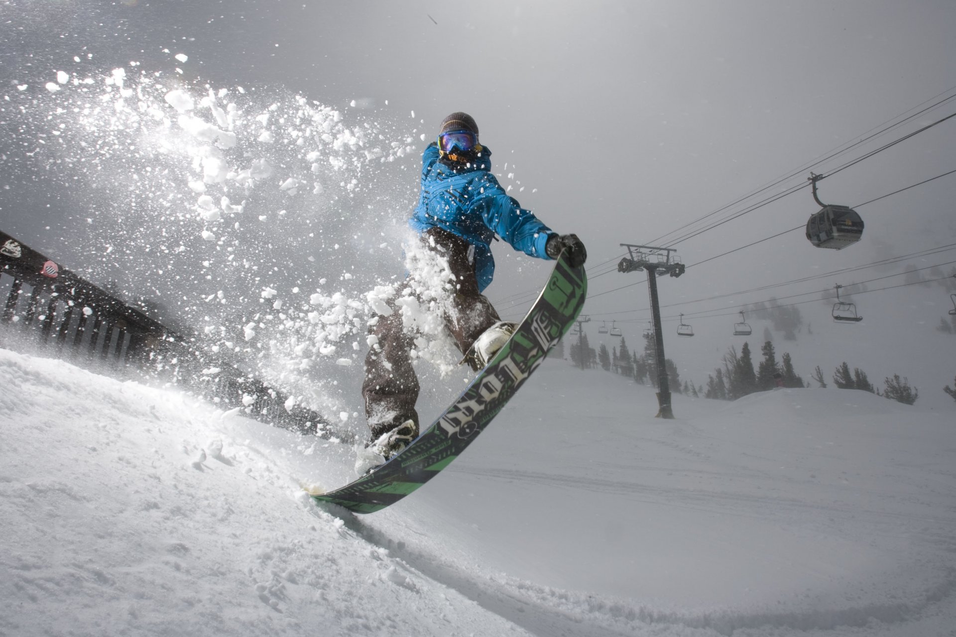 snowboard snowboard nieve caso dunas montañas bosque salto de abeto truco arte fligth película