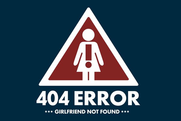 Error sign 404 error with a girl and an exclamation mark